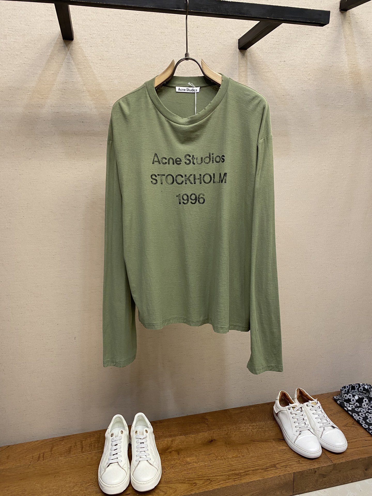 🌟🌟Acne Studios，男女同款圆领长袖T恤 秋天可外穿 冬天可打底 一年四季可穿 超高性价比 随