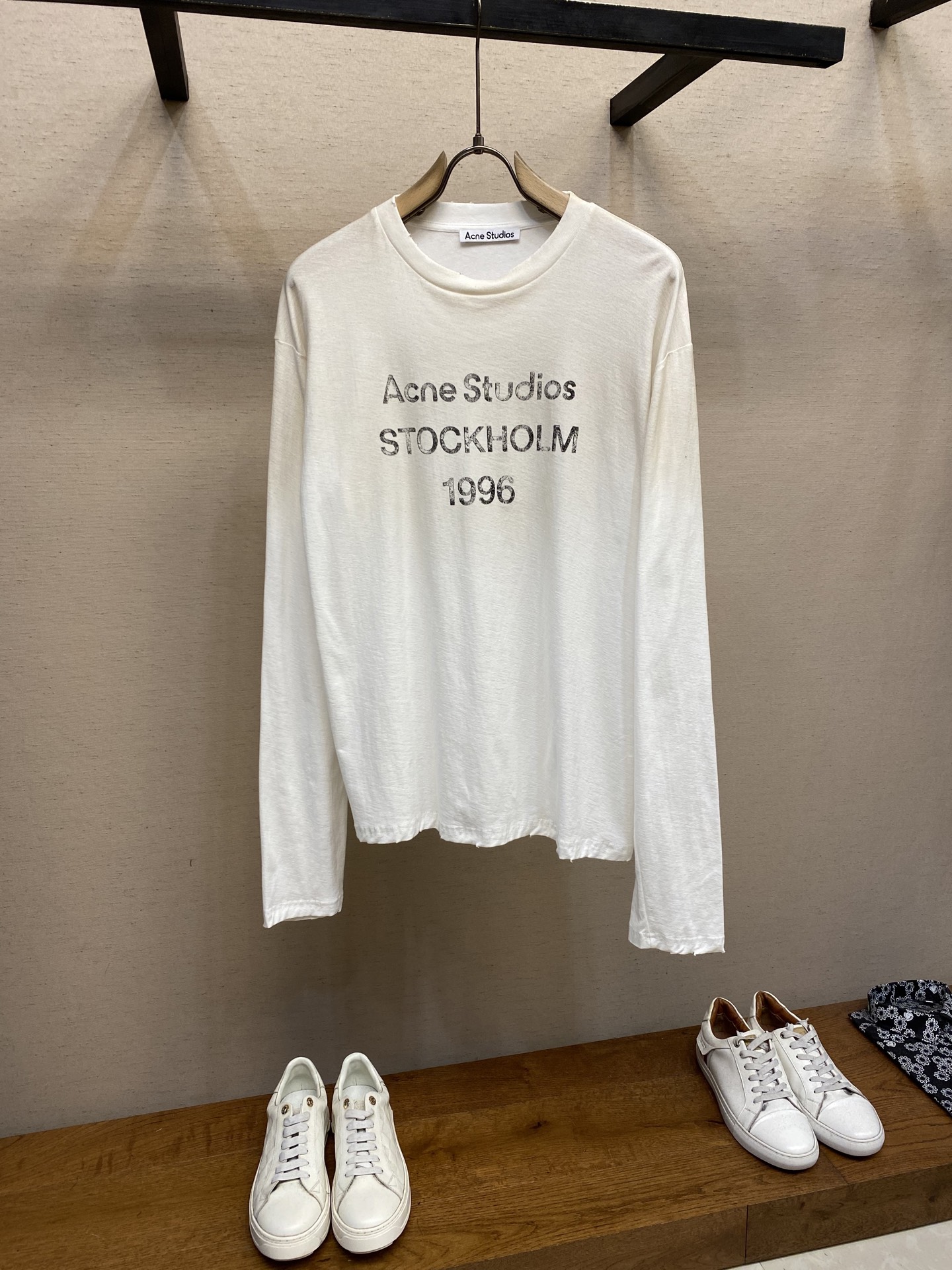 🌟🌟Acne Studios，男女同款圆领长袖T恤 秋天可外穿 冬天可打底 一年四季可穿 超高性价比 随