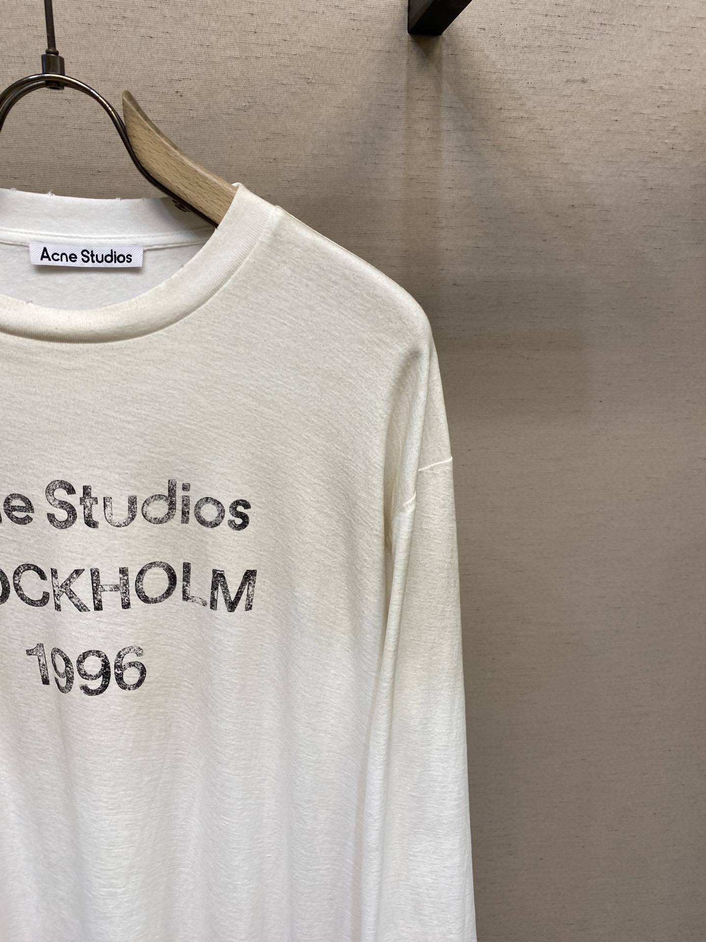 🌟🌟Acne Studios，男女同款圆领长袖T恤 秋天可外穿 冬天可打底 一年四季可穿 超高性价比 随