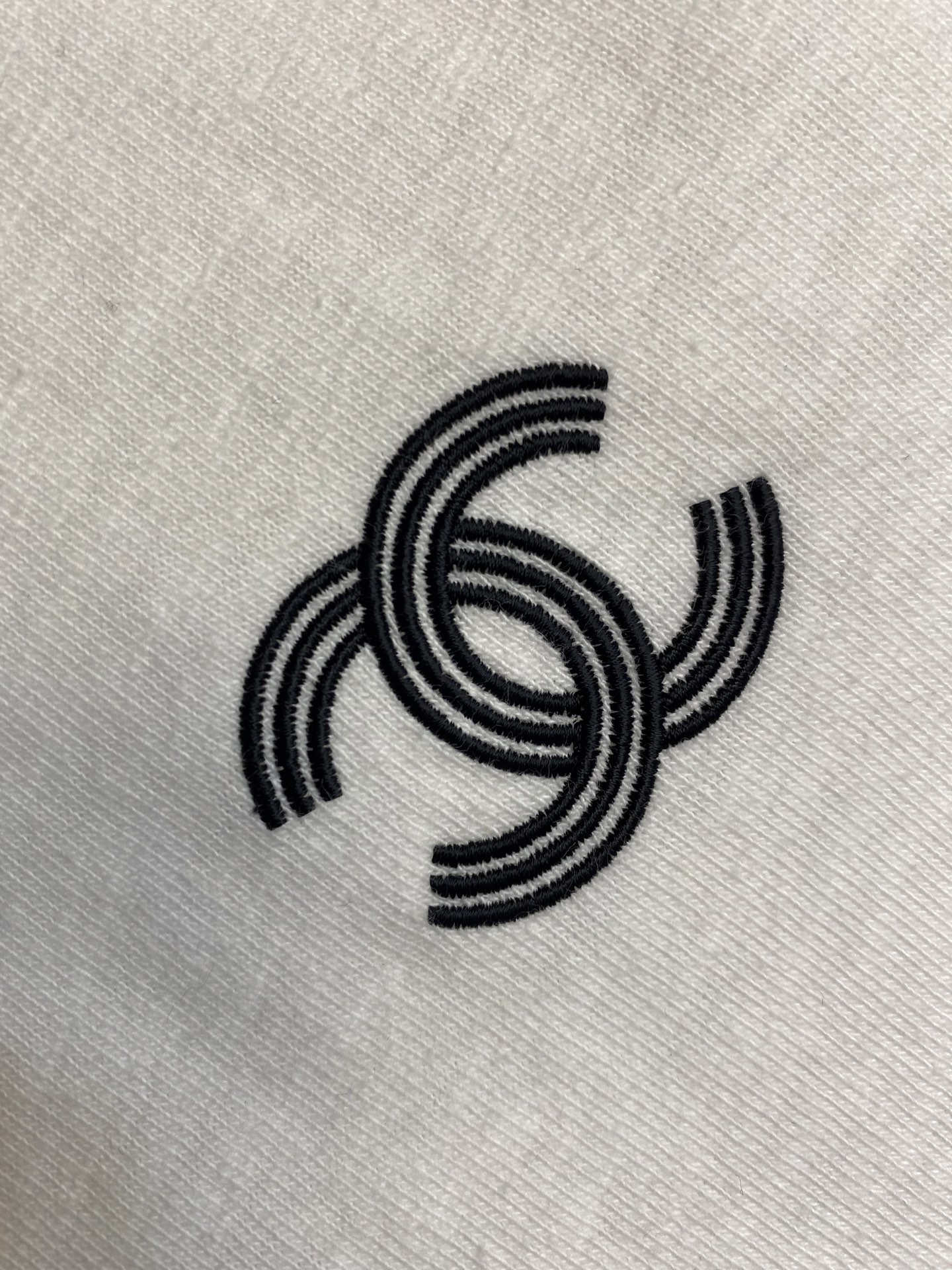🌟🌟CHANEL，小香中古巴黎秀场员工半袖T恤/经典刺绣袖口字母滴胶短袖T恤 竹节棉质成衣洗水纯棉 ⚠️