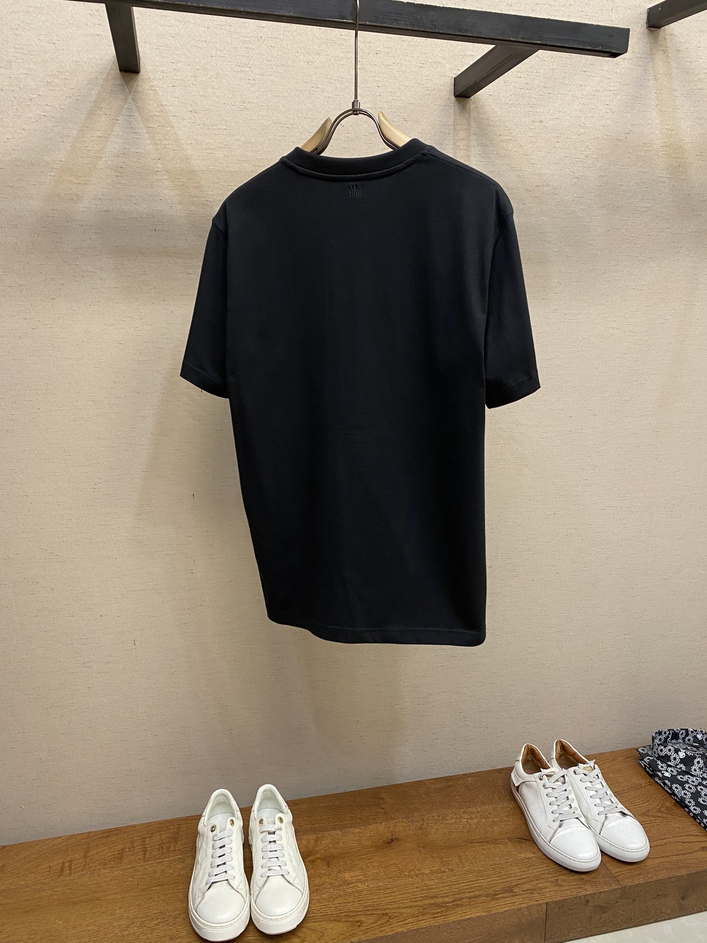 🌟🌟 AMI/艾米2025FW早秋新品AMI 男女同款毛巾绣ADC棉质宽松T恤 爱心圆领短䄂太好看刺绣/