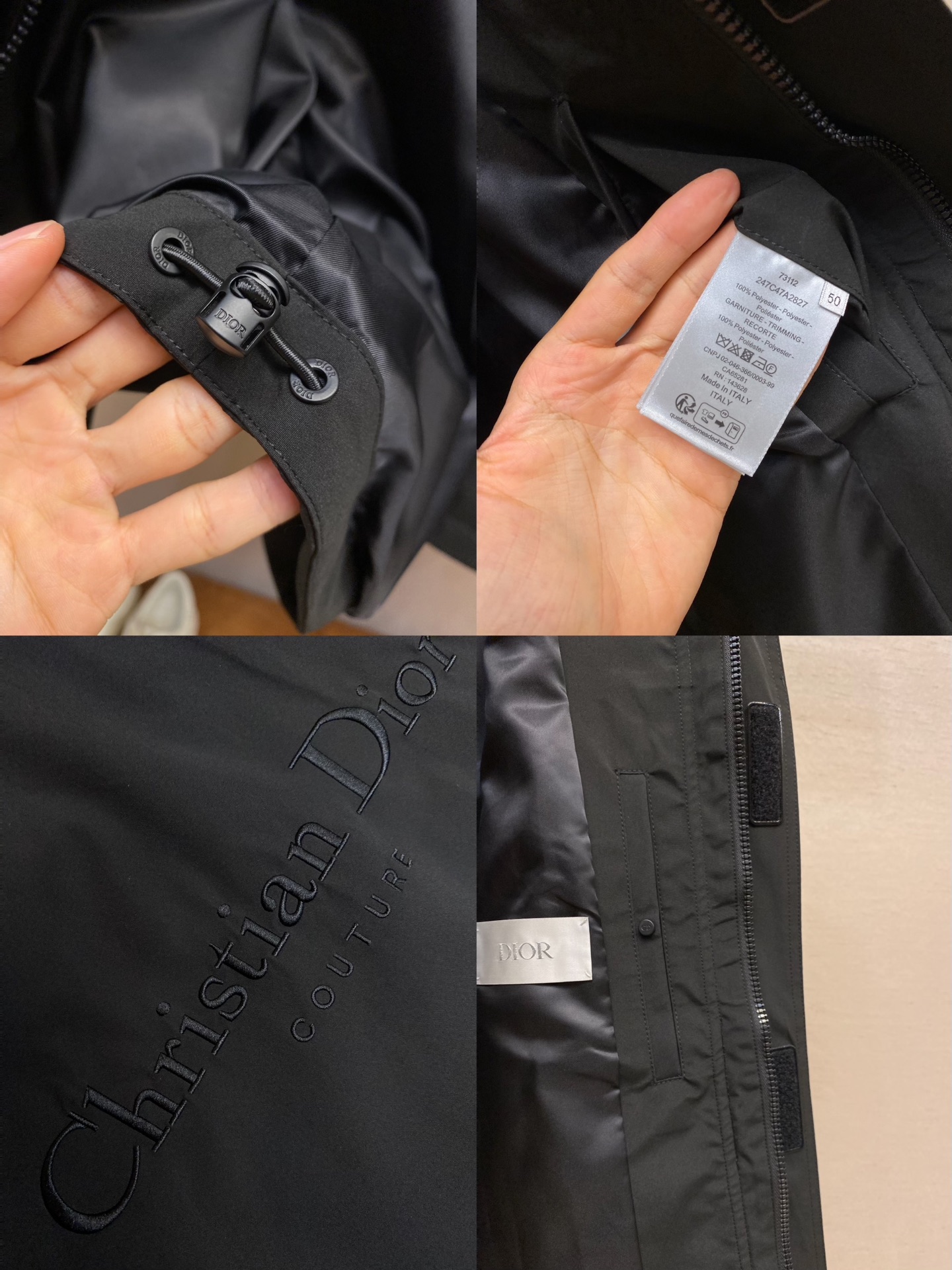 🌟🌟Dior、2025秋冬新品夹克外套，Gore-Tex面料三合一面料，国际认证滑雪专用面料，具有防风透