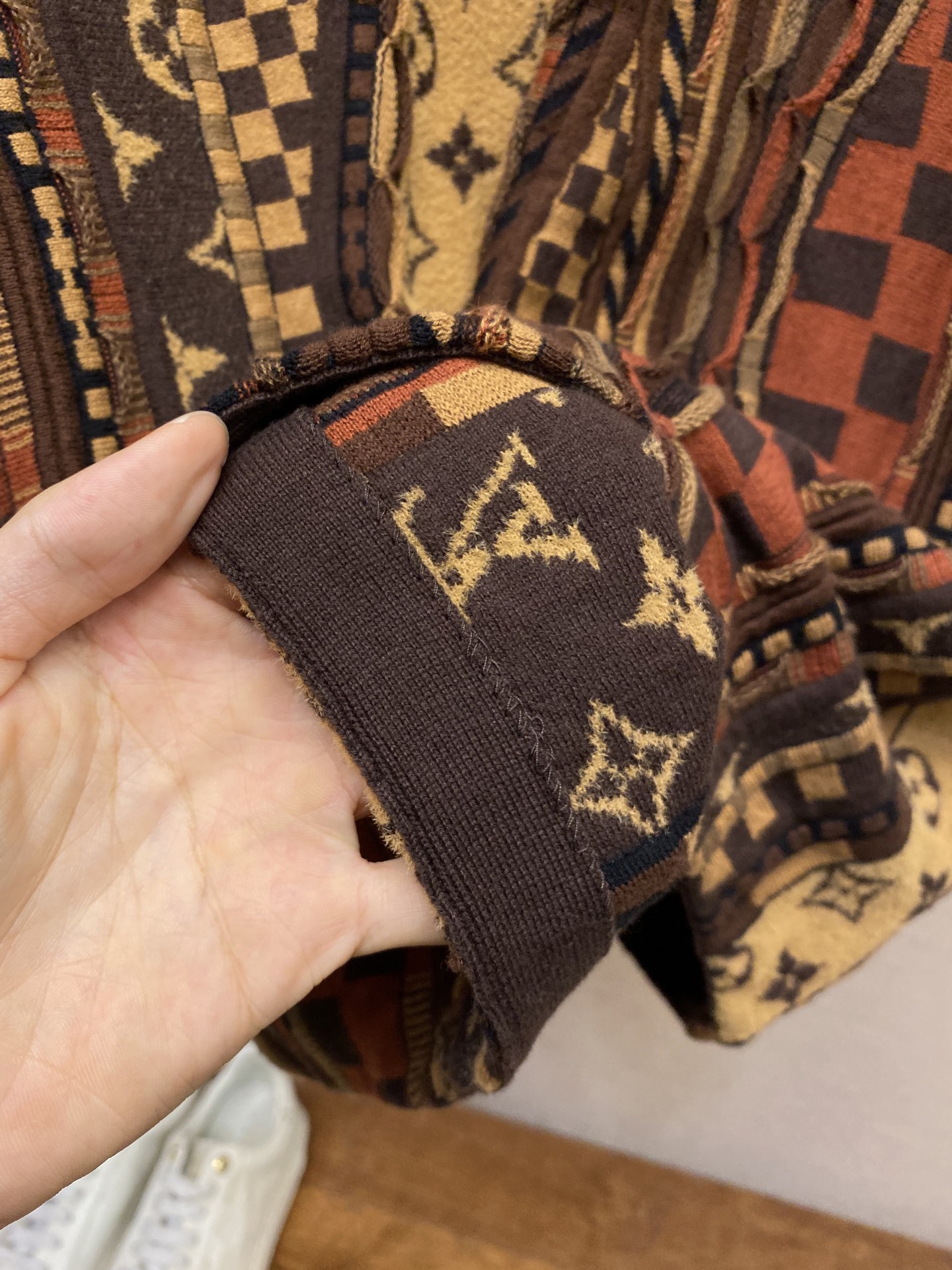 🌟🌟1V、路易威登 25FW 联名Nigo系列Monogram花㚏提花重工Polo领短袖重工定位立体撞色