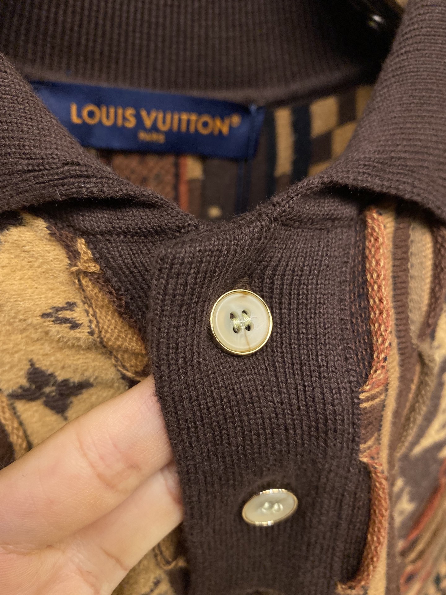 🌟🌟1V、路易威登 25FW 联名Nigo系列Monogram花㚏提花重工Polo领短袖重工定位立体撞色