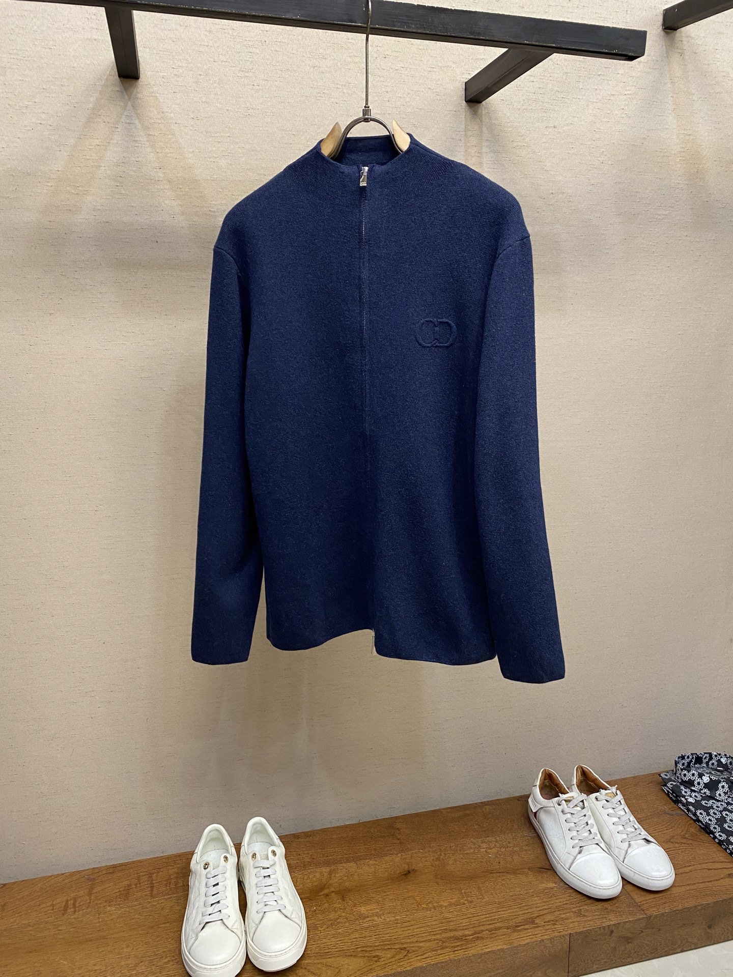 🌟🌟Dior、CD字母毛织外套 毛料采用48支超细50%羊毛50%棉混纺纱线，运用进口14针毛织机双面立