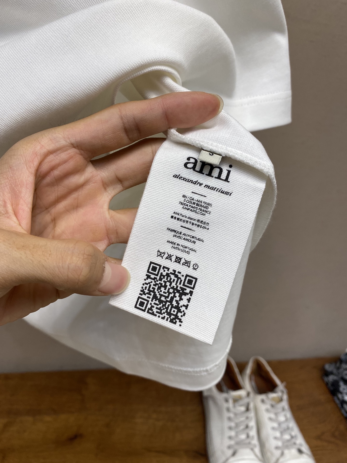 🌟🌟AMl……2025FW早秋新品男女同款重磅棉质立体爱心❤️/后背同色AMI刺绣宽松版棉质半袖T恤洗涤