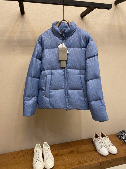 Dior Oblique Printed Technical Jacquard Down Jacket Blue, Size 46-52 1 Dior Oblique Printed Technical Jacquard Down Jacket Blue, Size 46-52