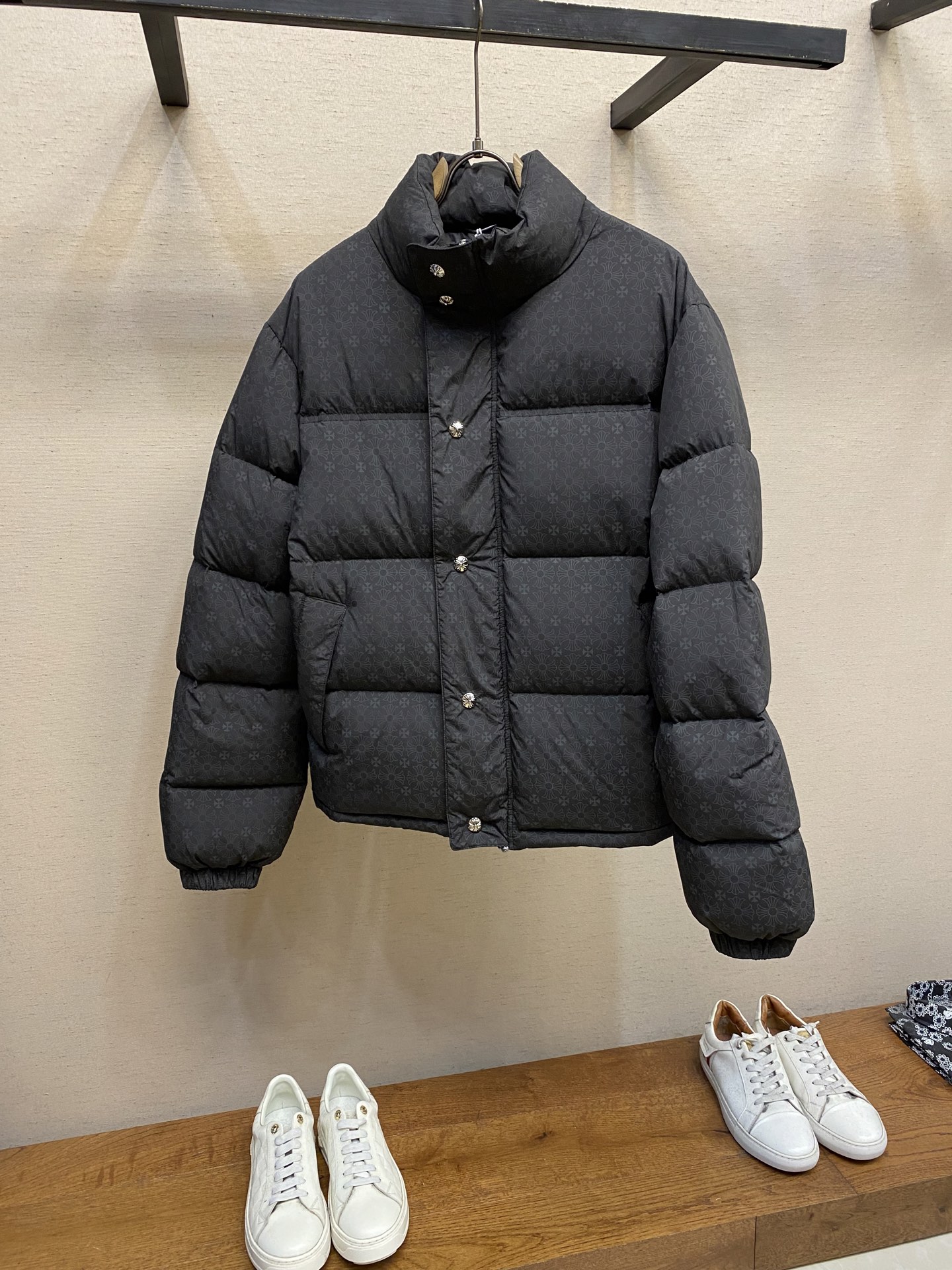 Chrome Hearts Black Puffer Jacket