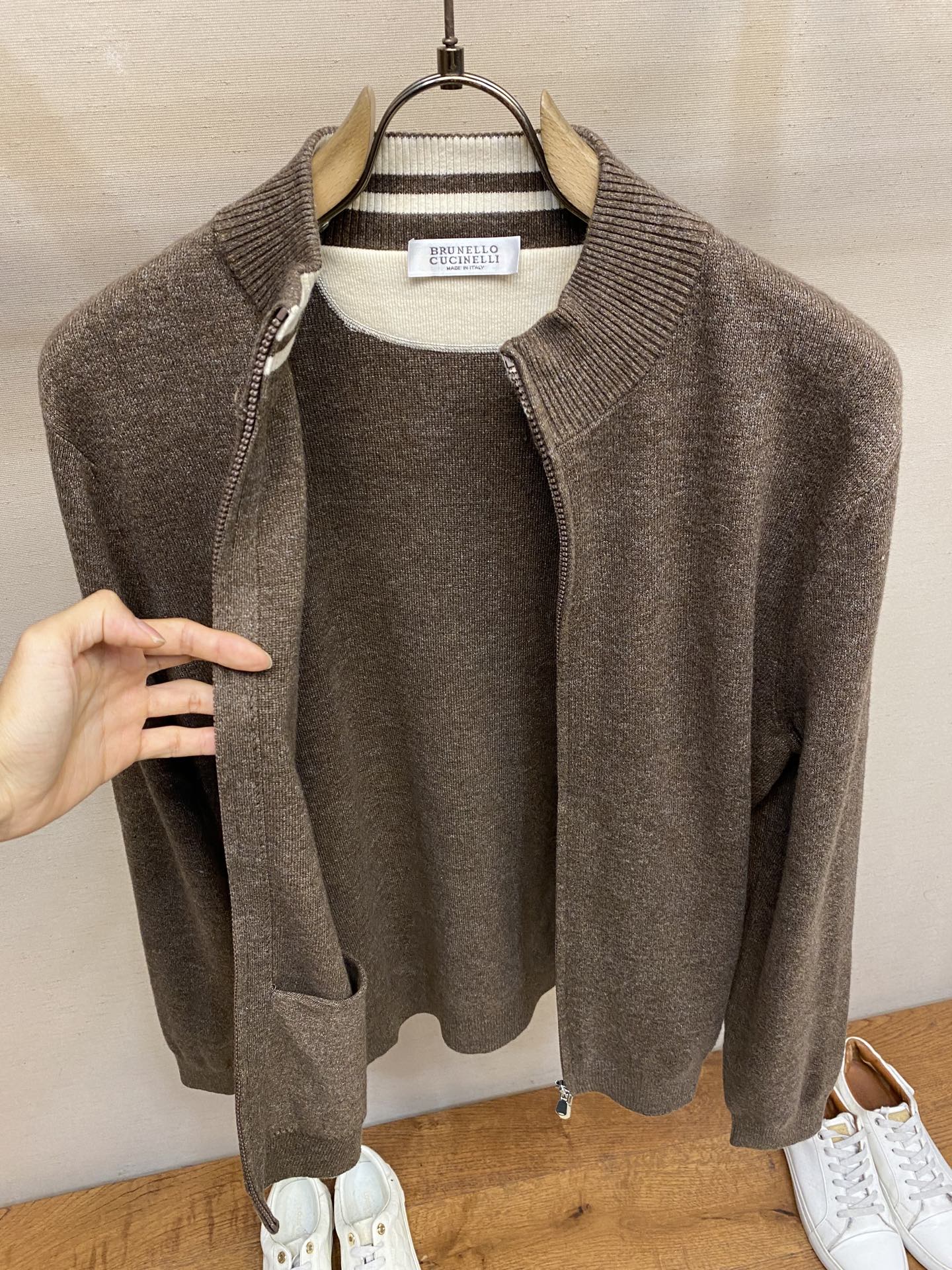 🌟🌟 （上衣）Brunello Cucinelli  奢华松弛感针织套装 满满的松弛感 意大利花纱工艺 100%长绒棉 
