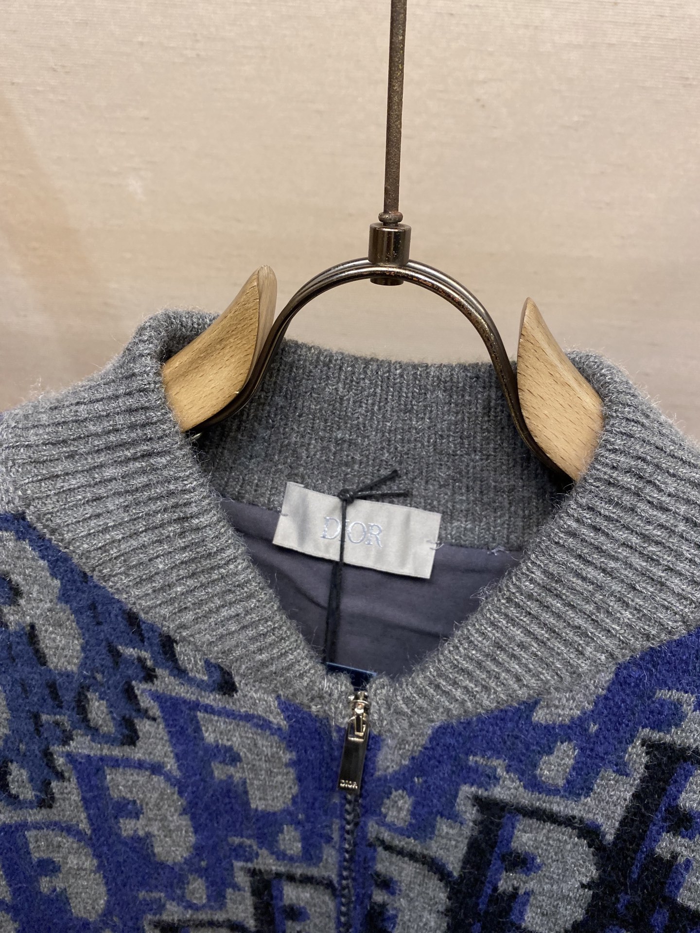 🌟🌟 Dior Oblique 印花针织开衫迪奥男士Oblique印花针织开衫，2026春季系列，绵羊毛