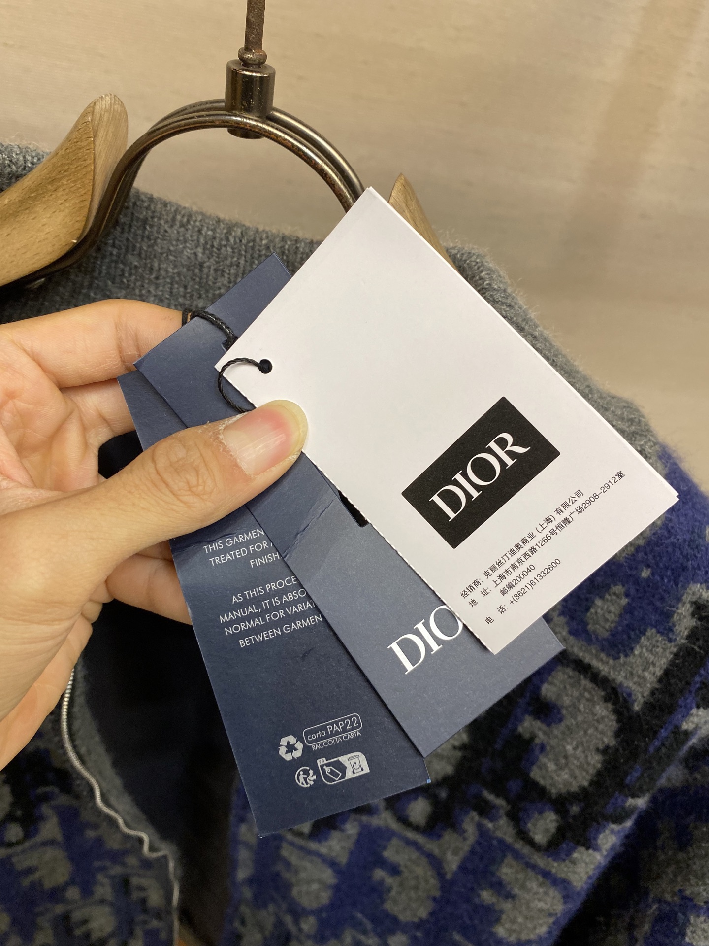 🌟🌟 Dior Oblique 印花针织开衫迪奥男士Oblique印花针织开衫，2026春季系列，绵羊毛