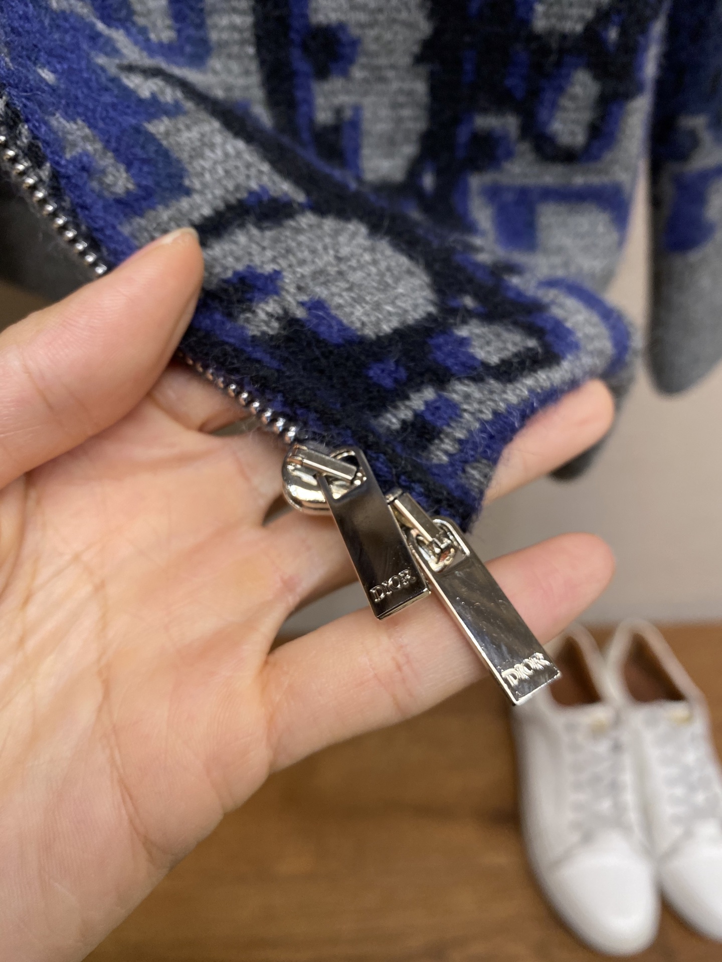 🌟🌟 Dior Oblique 印花针织开衫迪奥男士Oblique印花针织开衫，2026春季系列，绵羊毛