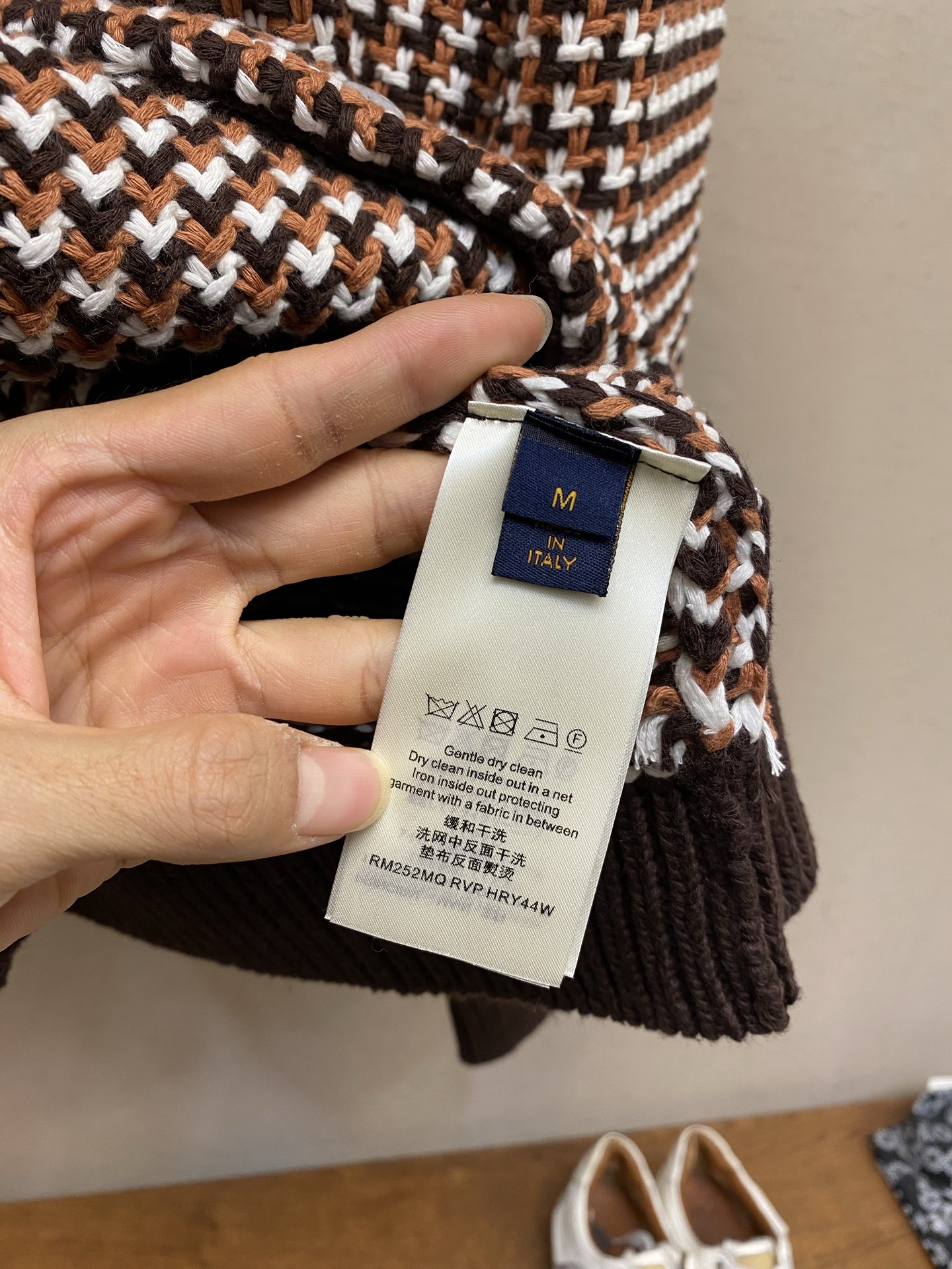 루이비통 천도리 체크 니트 가디건 남성용 68854 이미지 6