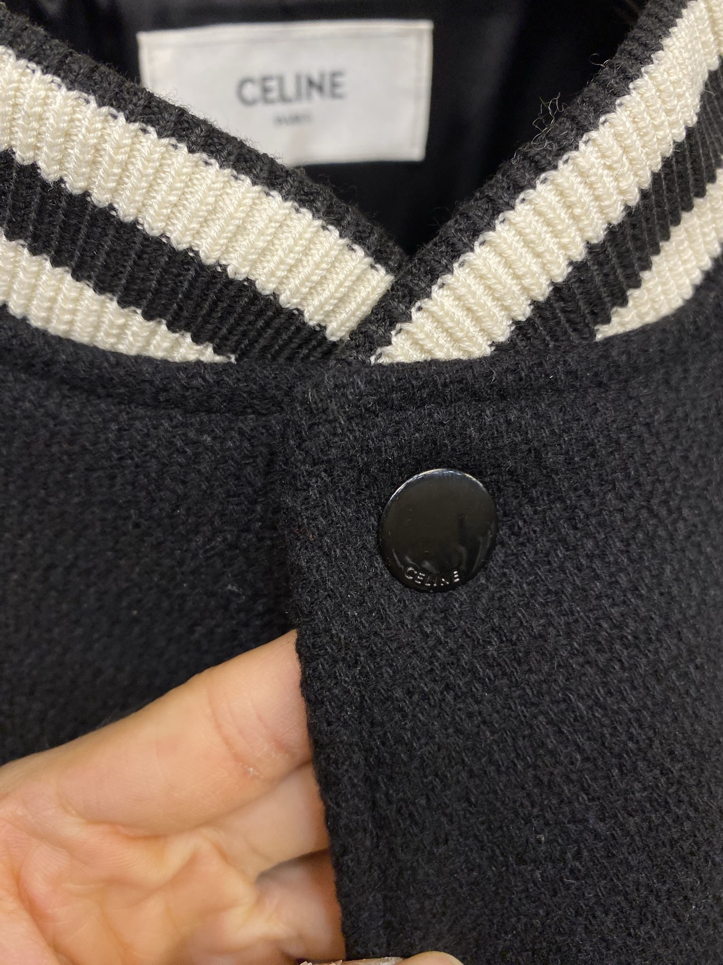 🌟🌟Celine，系列棒球服，羊毛材质，柔软又耐穿，秋冬必备!TRIOMPHE贴饰纹理+经典棒球服版型，