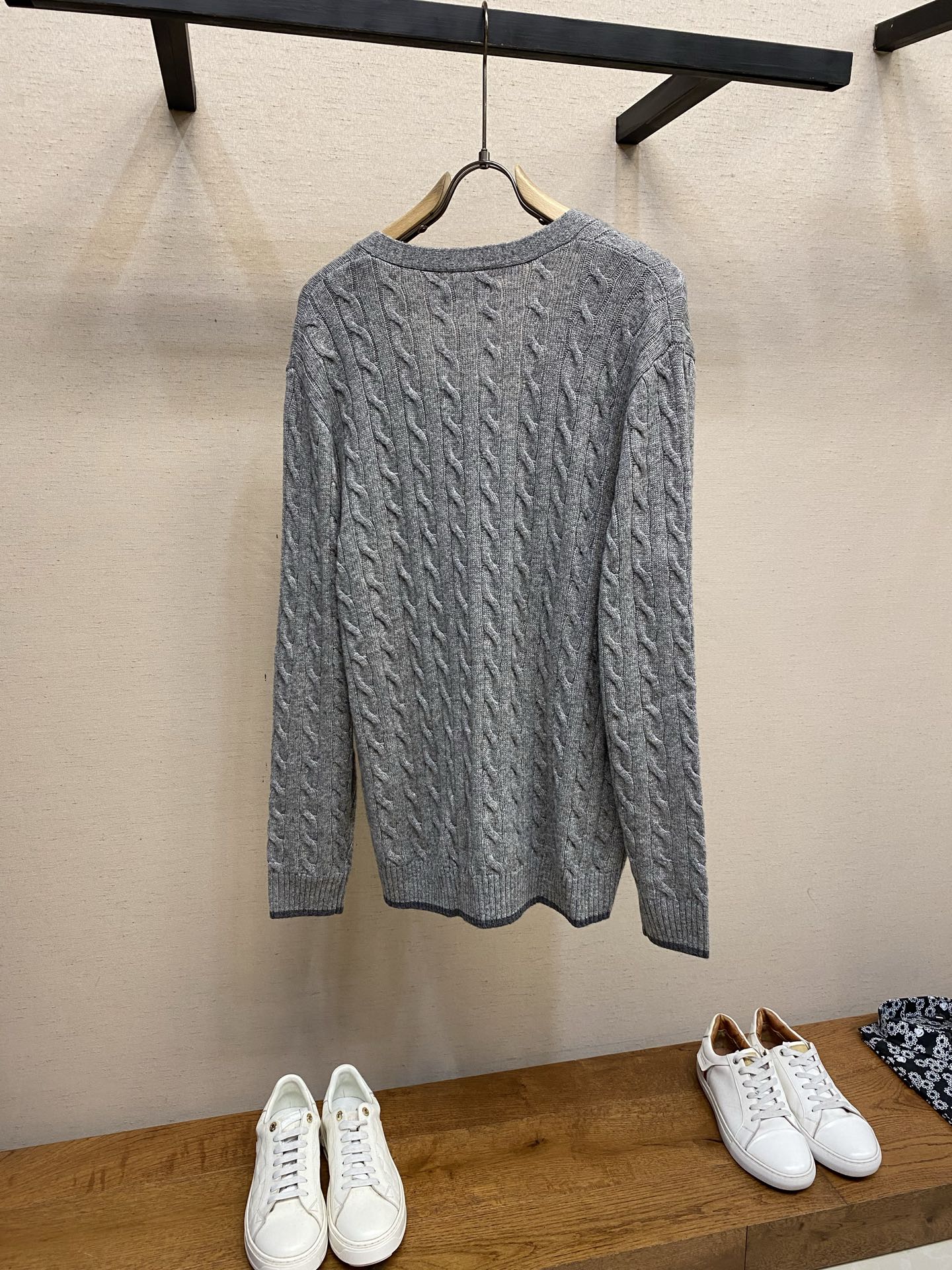 🌟🌟 RalP🆕h Lauren 经典款V领纯色小马刺绣logo针织开衫长袖拉夫劳伦RalP🆕h Lau