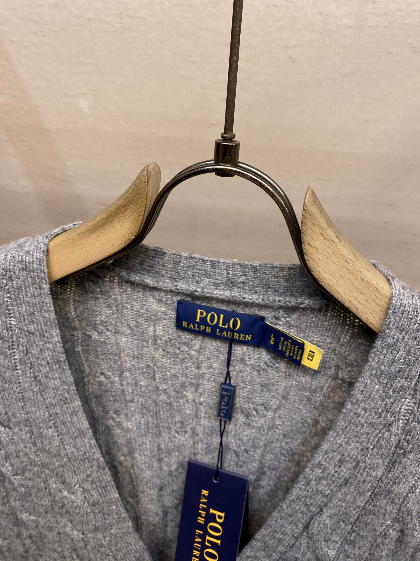 🌟🌟 RalP🆕h Lauren 经典款V领纯色小马刺绣logo针织开衫长袖拉夫劳伦RalP🆕h Lau