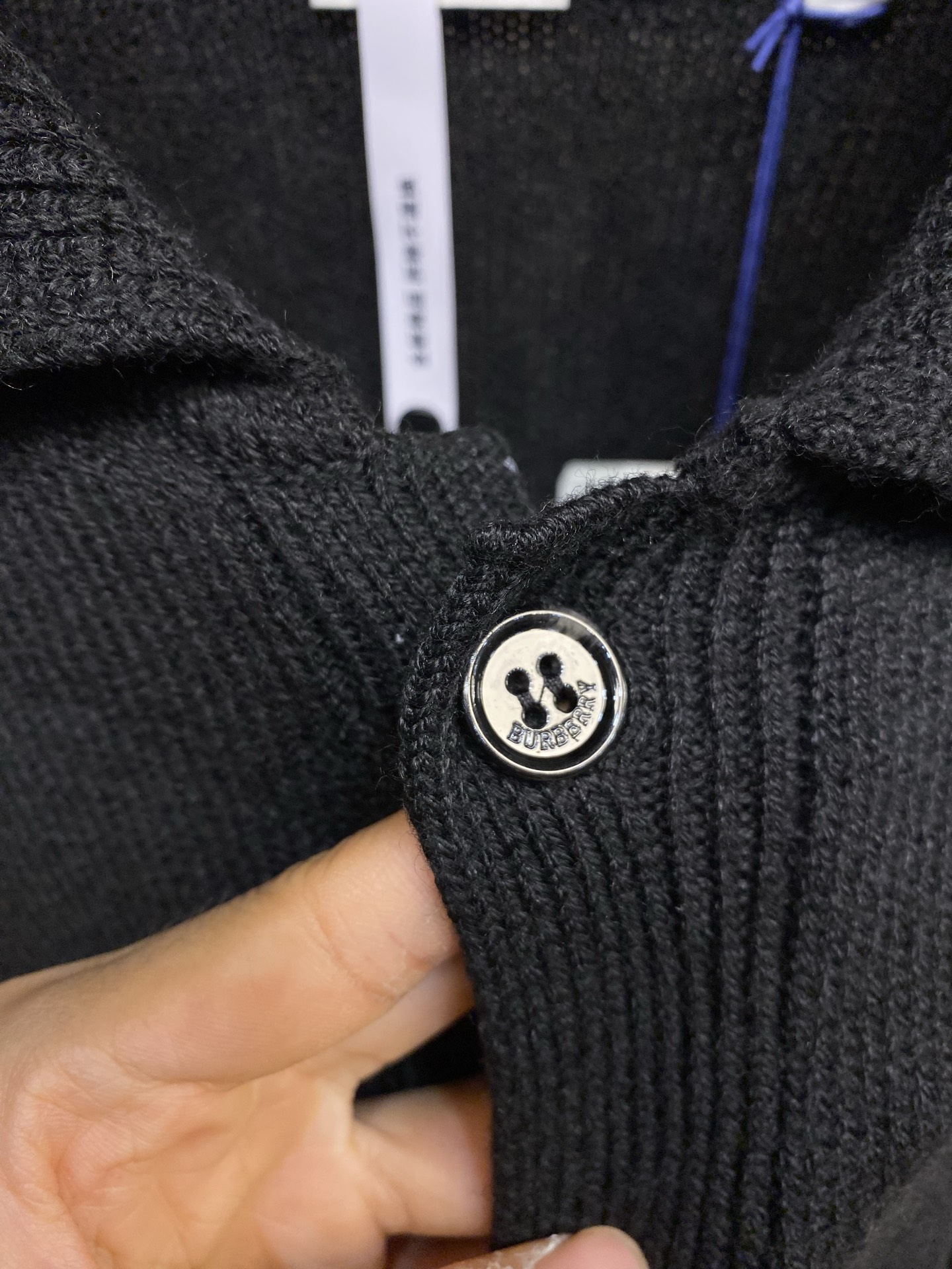 🌟🌟BBR 翻领肘部贴片羊绒开衫 正品11575购入 40支双股羊毛混纺毛料 采用进口织机（SOTO）5