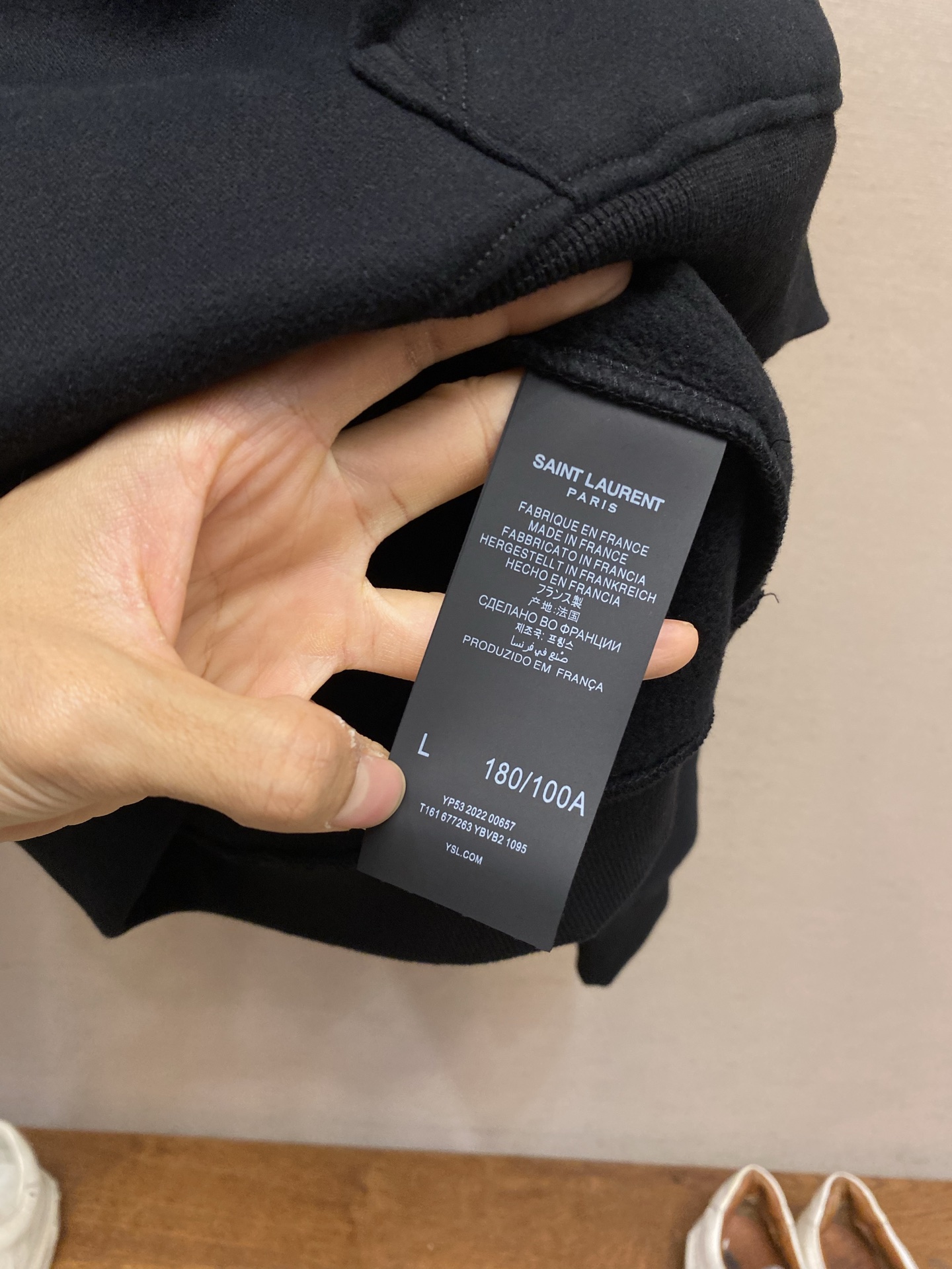 🌟🌟SlP🆕 圣罗兰LOGO印花连帽卫衣 正品4239购入开发 350克精梳棉珍珠抓绒 420克潮牌罗纹