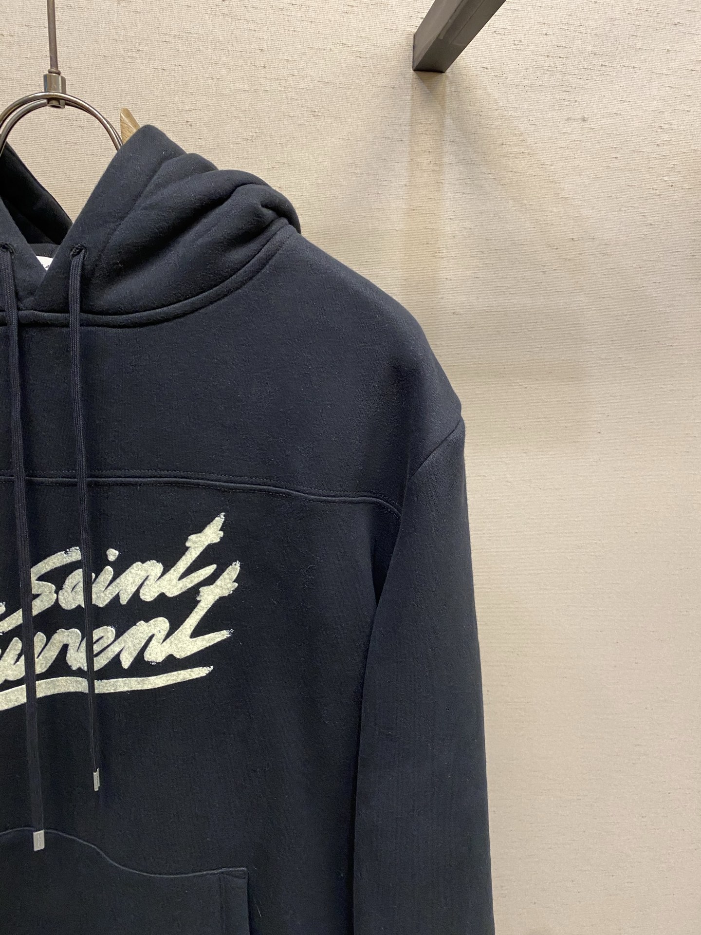 🌟🌟SlP🆕 圣罗兰LOGO印花连帽卫衣 正品4239购入开发 350克精梳棉珍珠抓绒 420克潮牌罗纹