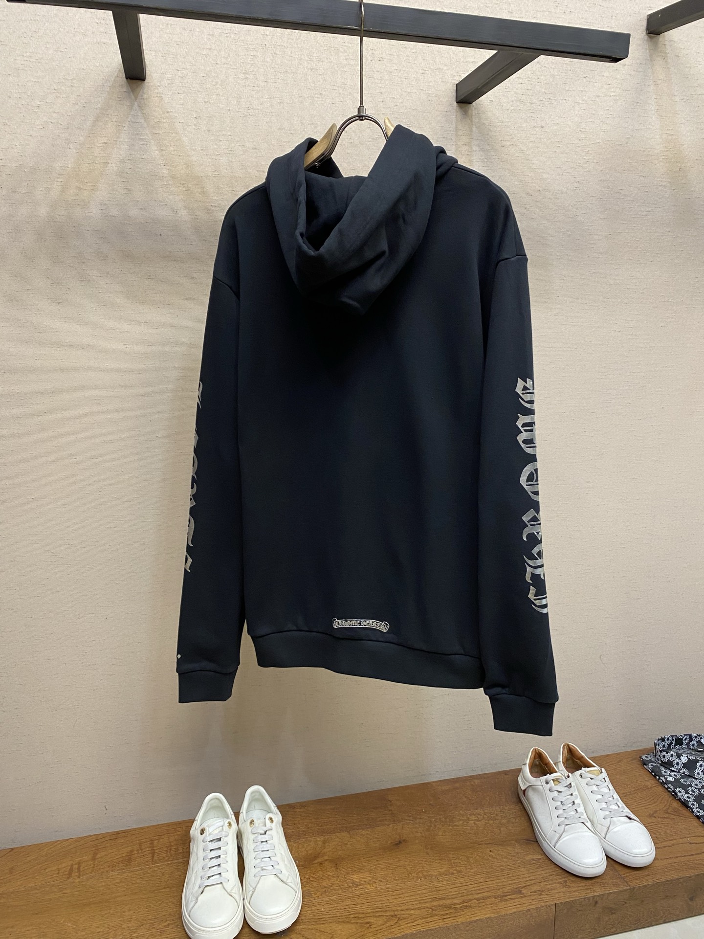 🌟🌟 Chrome Hearts25SS1988限定锡箔色印字连帽卫衣 400克奥代尔绒卫衣料 440克