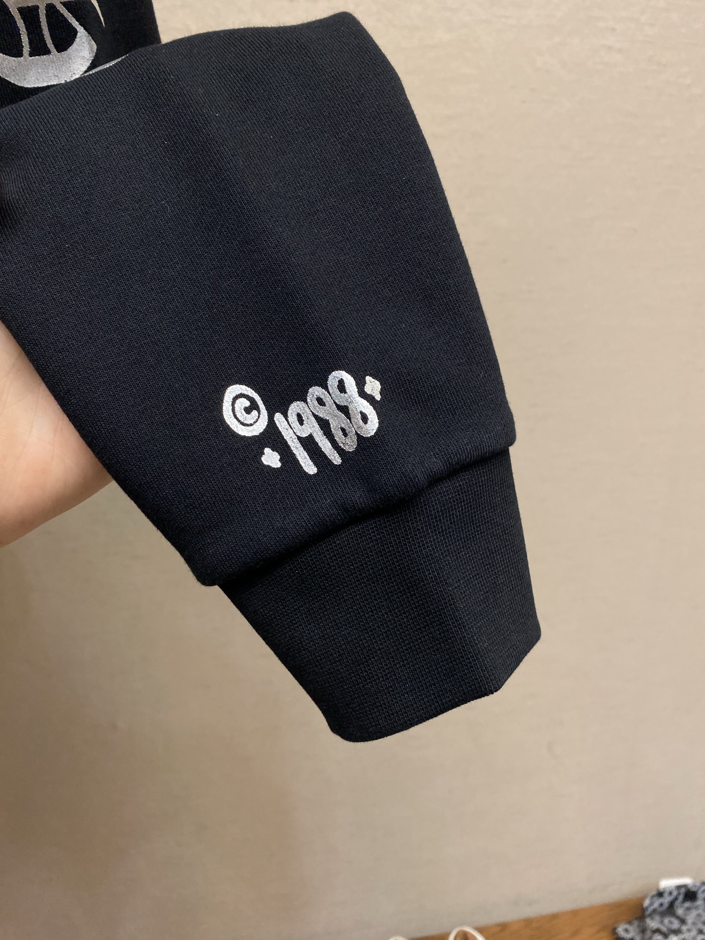 🌟🌟 Chrome Hearts25SS1988限定锡箔色印字连帽卫衣 400克奥代尔绒卫衣料 440克