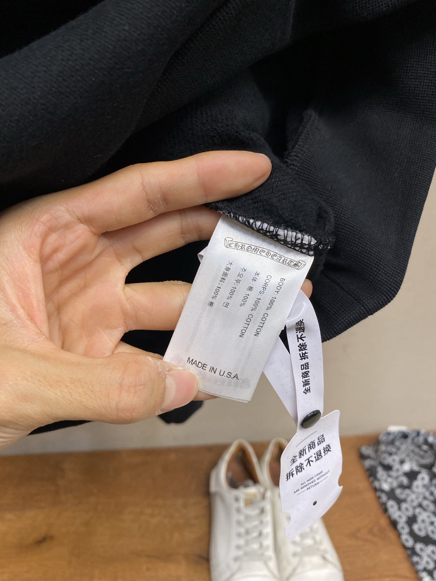 🌟🌟 Chrome Hearts25SS1988限定锡箔色印字连帽卫衣 400克奥代尔绒卫衣料 440克