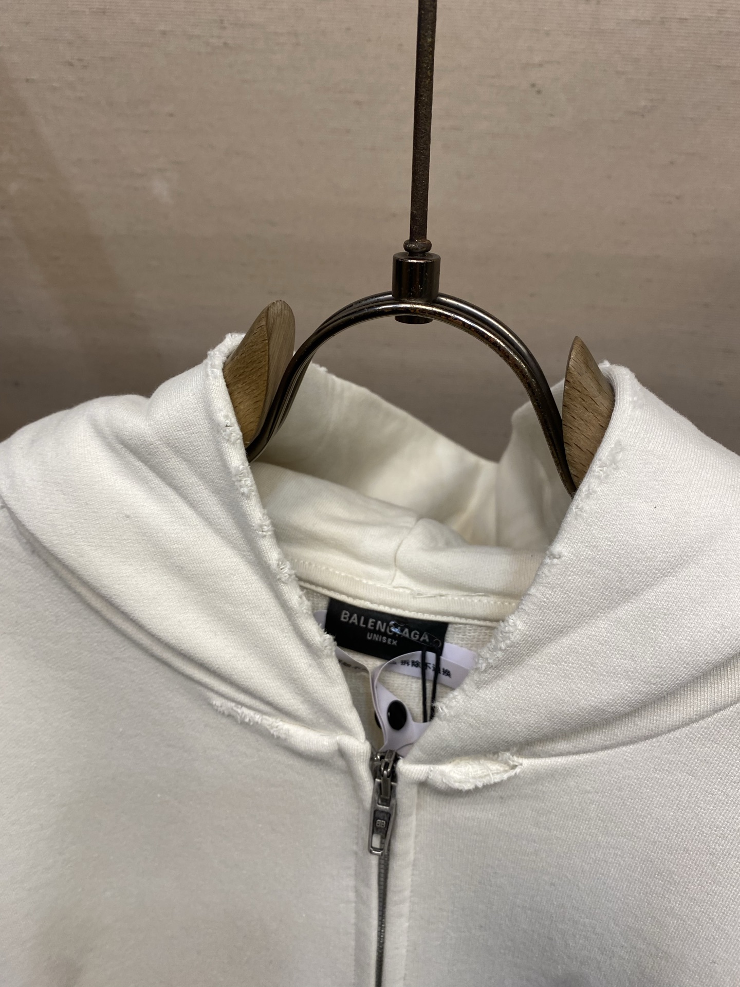 🌟🌟Balenciaga 字母刺绣连帽拉链长袖卫衣 正品9200购入开发 400克100%精梳棉巴黎毛圈