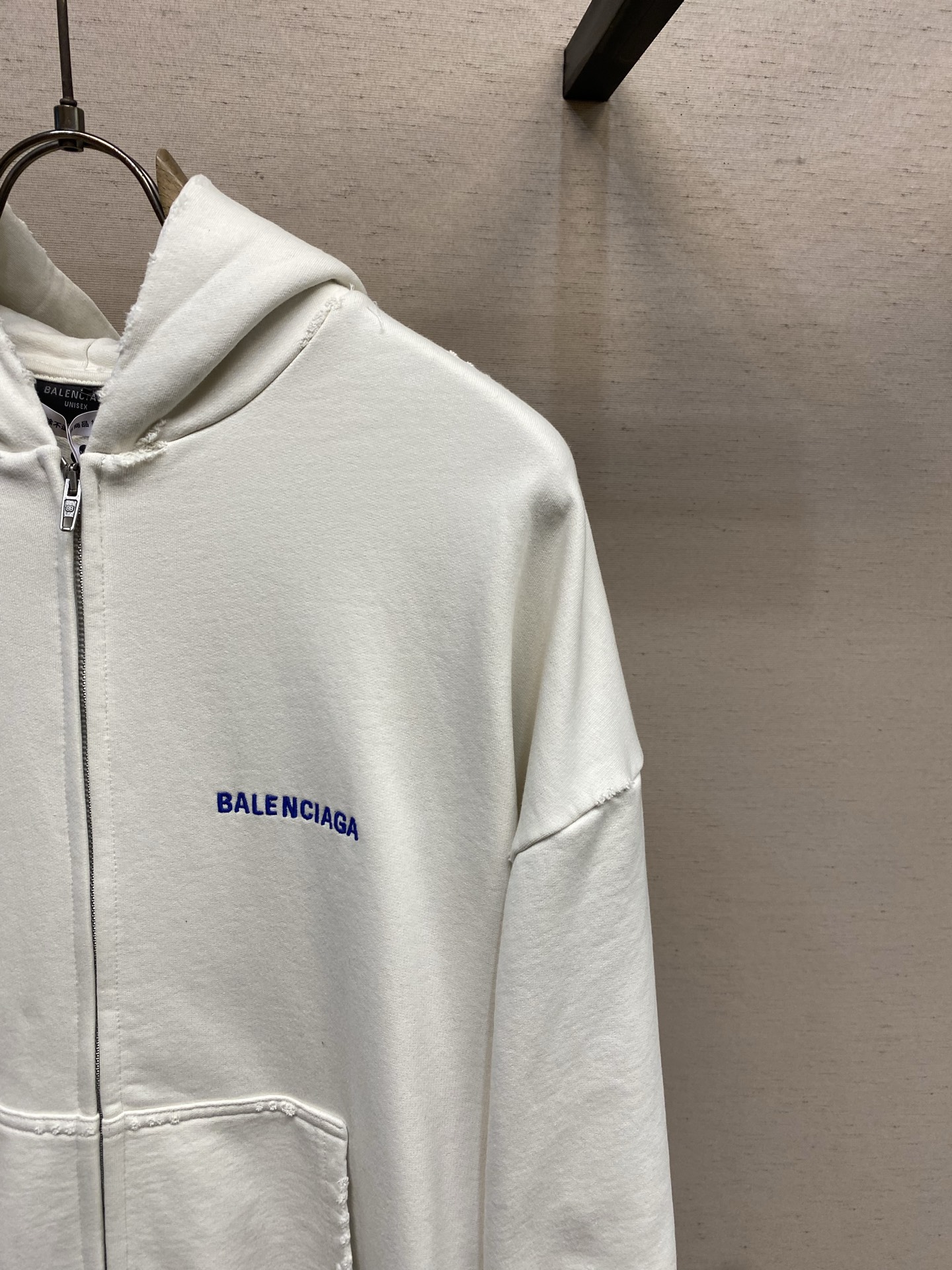 🌟🌟Balenciaga 字母刺绣连帽拉链长袖卫衣 正品9200购入开发 400克100%精梳棉巴黎毛圈