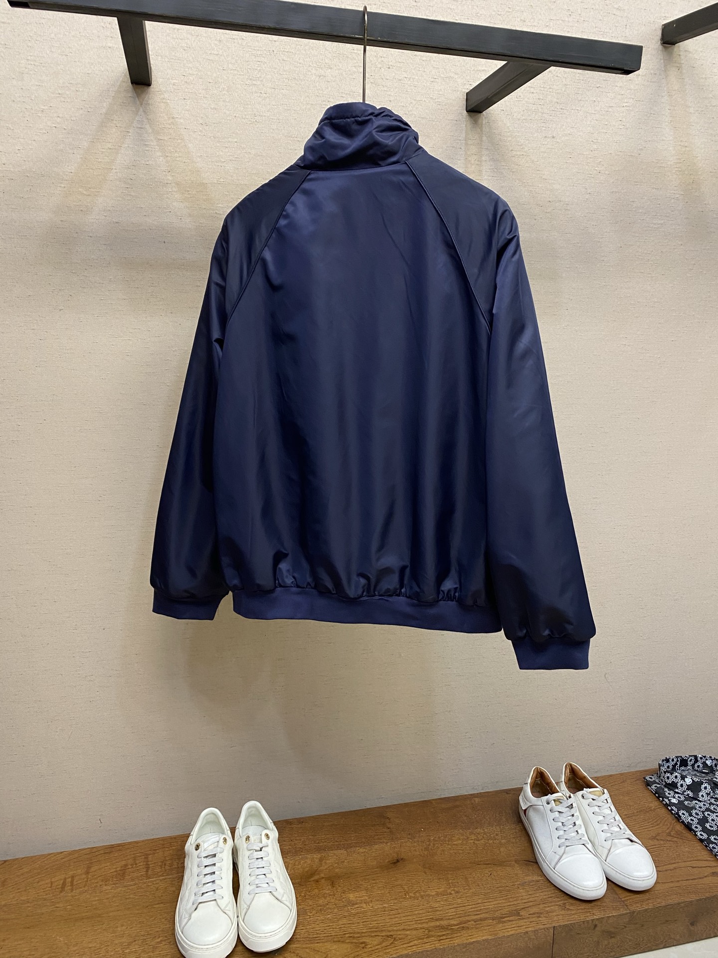 🌟🌟Miu Miu 双面穿科技面料和抓绒夹克外套正品28200购入开发 100%锦纶加厚斜纹面料 羊毛混