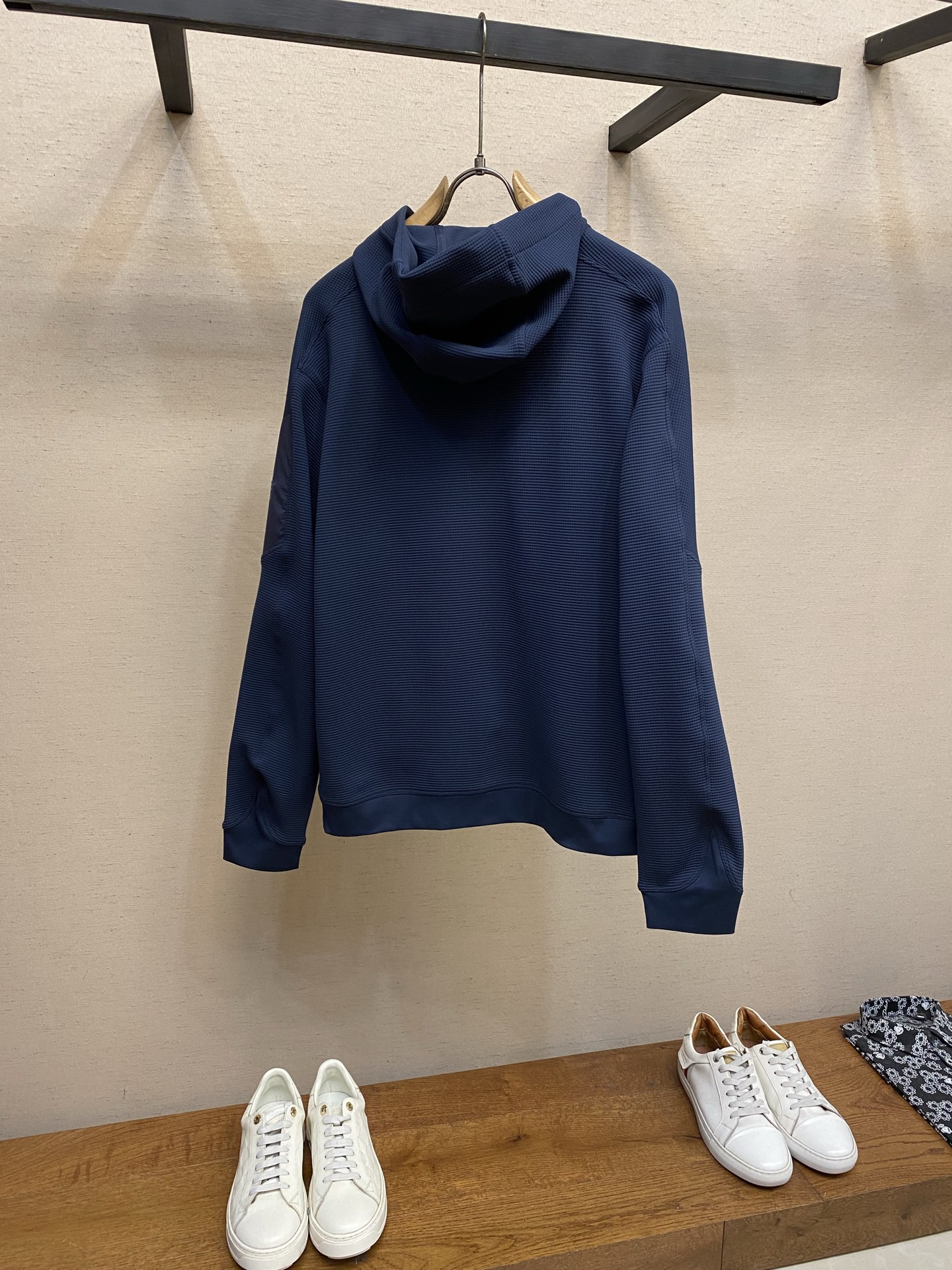 🌟🌟Arctery 鸟Olera 华夫格26FW刺绣logo保暖舒适简约连帽夹克外套。顶级刺绣。面料 辅