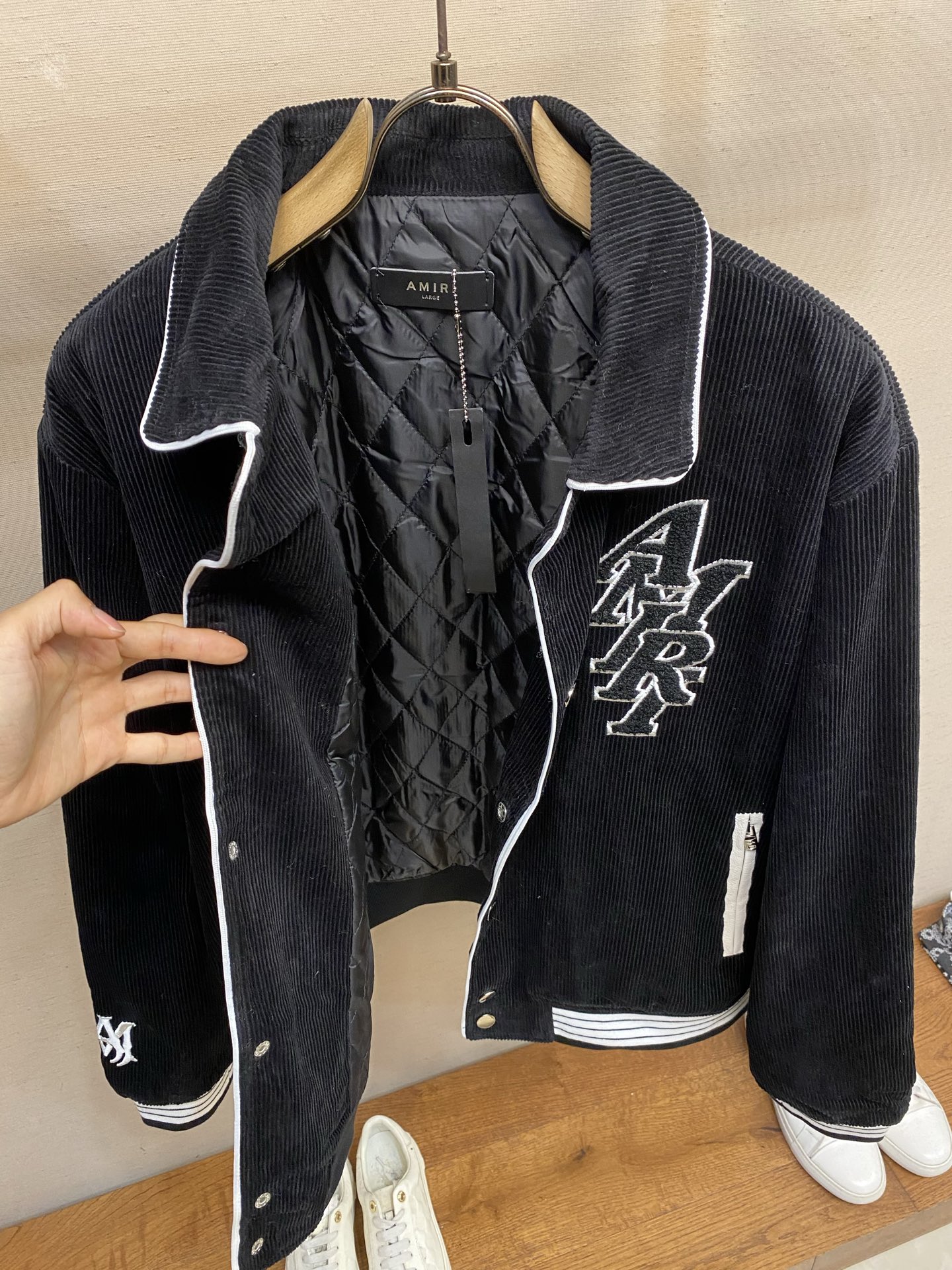 🌟🌟ANIRI 新款灯芯绒夹棉翻领夹克外套 尺码：S-XL