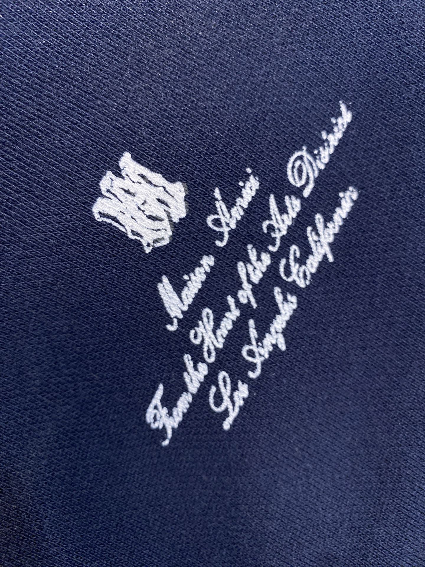 🌟🌟ANIRI 新款洗水做旧纯棉毛圈重磅圆领卫衣 蓝色 皮牌主标 男女同款 尺码：S-XL