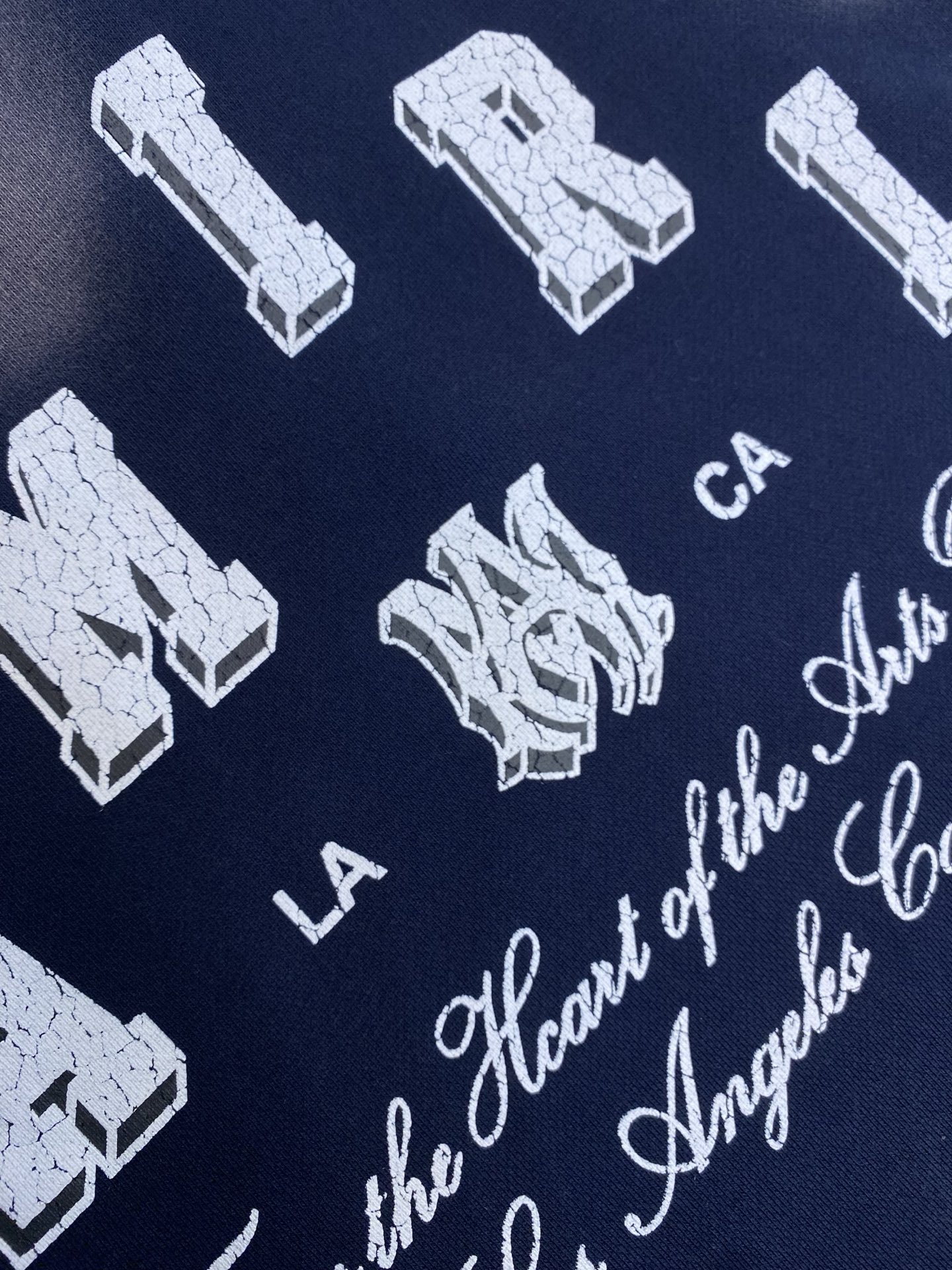 🌟🌟ANIRI 新款洗水做旧纯棉毛圈重磅圆领卫衣 蓝色 皮牌主标 男女同款 尺码：S-XL