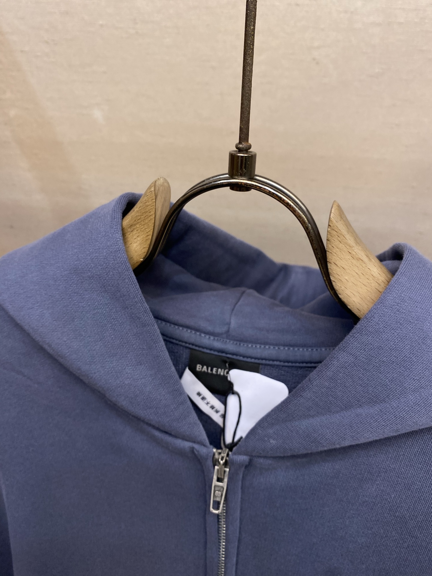 🌟🌟Balenciaga 连帽字母刺绣手绘长袖卫衣外套 正品11500购入开发 400克100%精梳棉巴