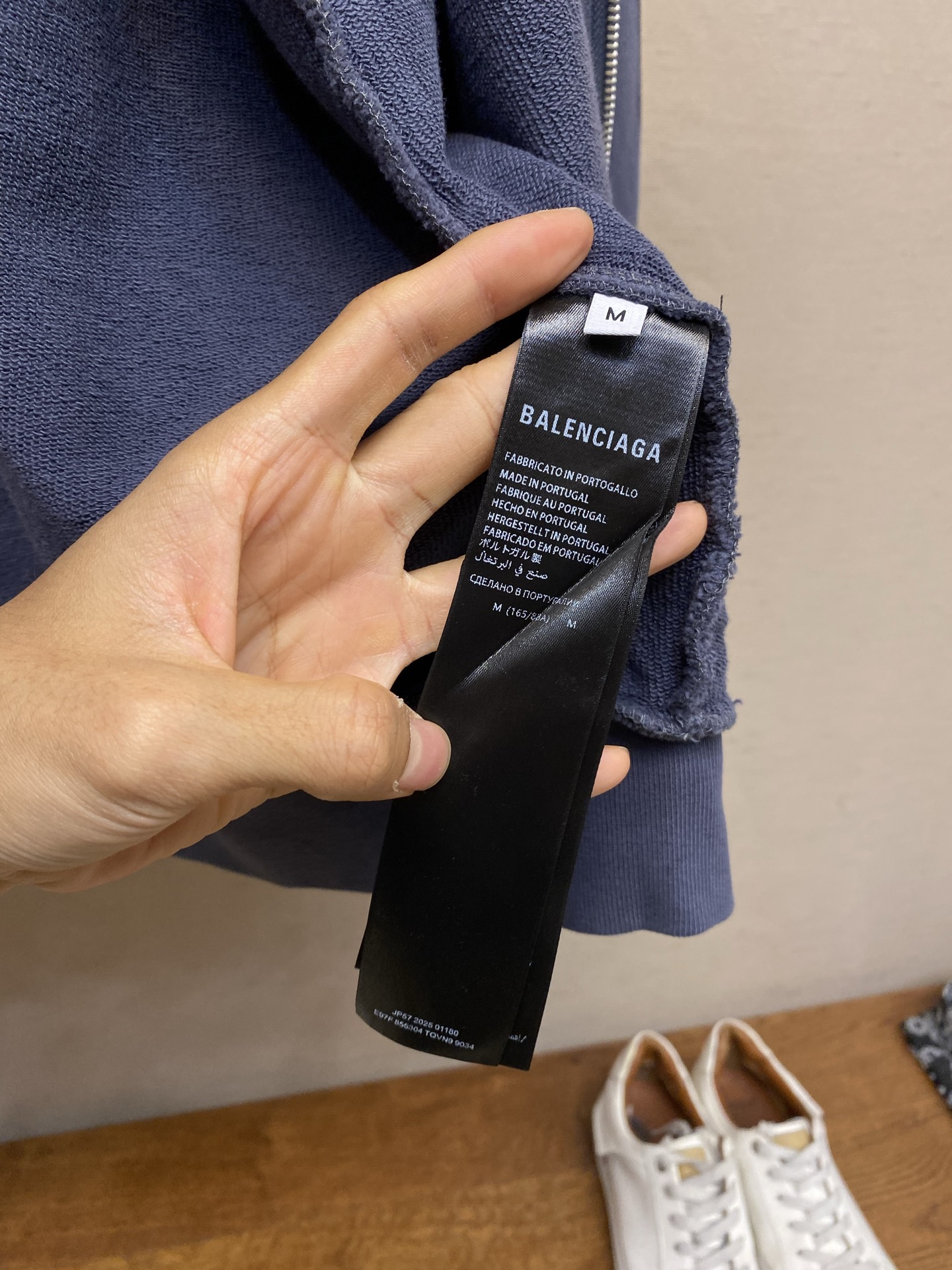 🌟🌟Balenciaga 连帽字母刺绣手绘长袖卫衣外套 正品11500购入开发 400克100%精梳棉巴