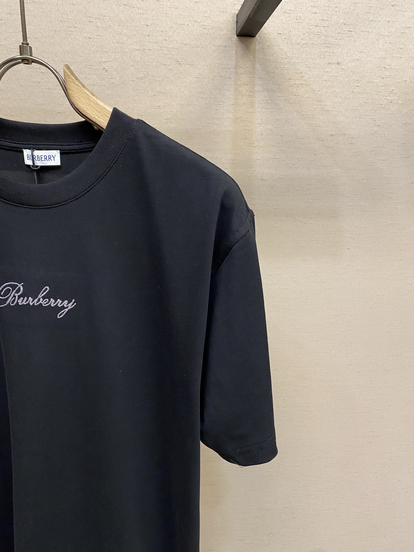 🌟🌟BBR Burberry男士短袖T恤， 柔软透气，夏天穿超舒服!背部草书Logo+格纹刺绣，细节满分