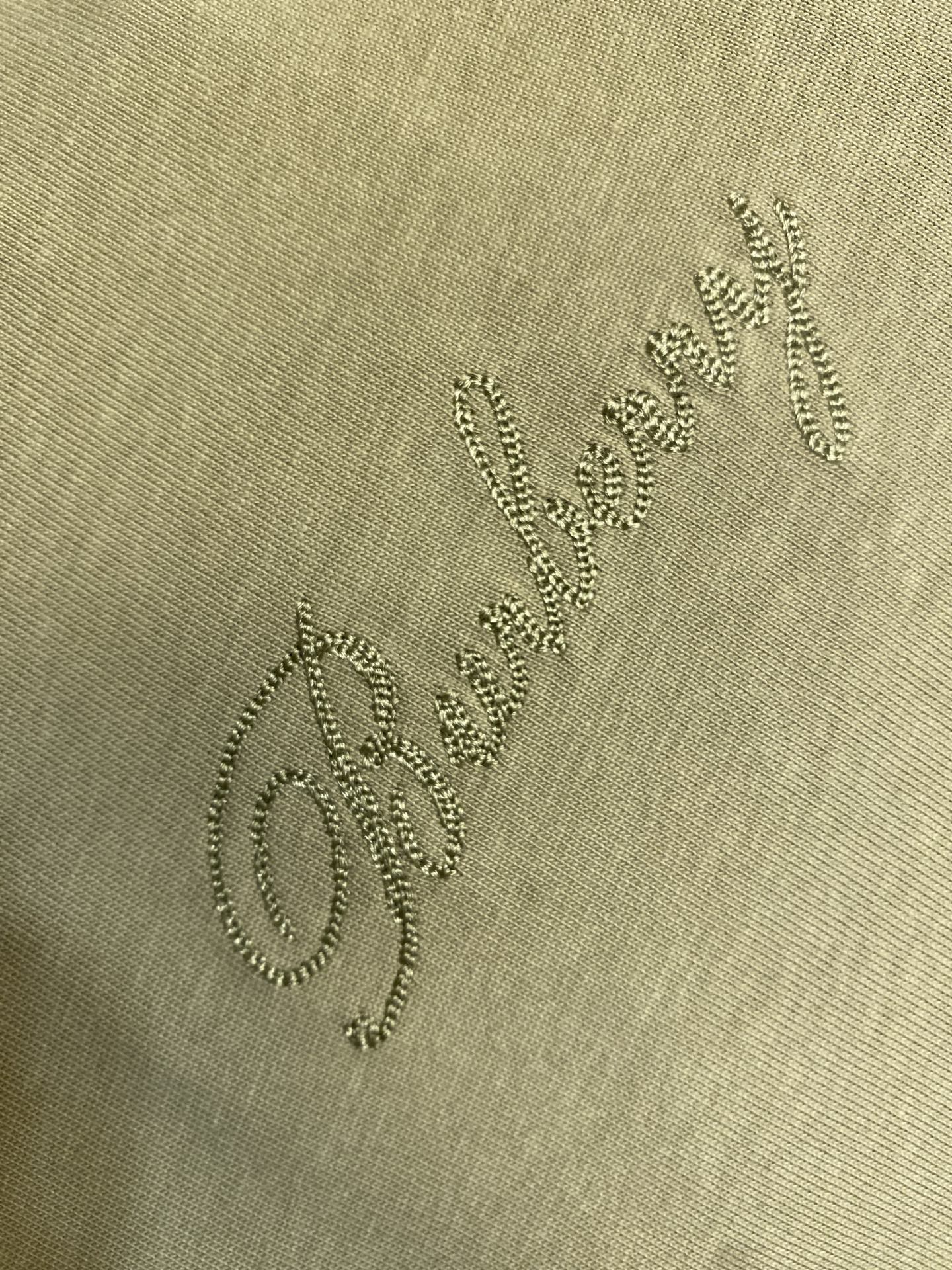 🌟🌟BBR Burberry男士短袖T恤， 柔软透气，夏天穿超舒服!背部草书Logo+格纹刺绣，细节满分