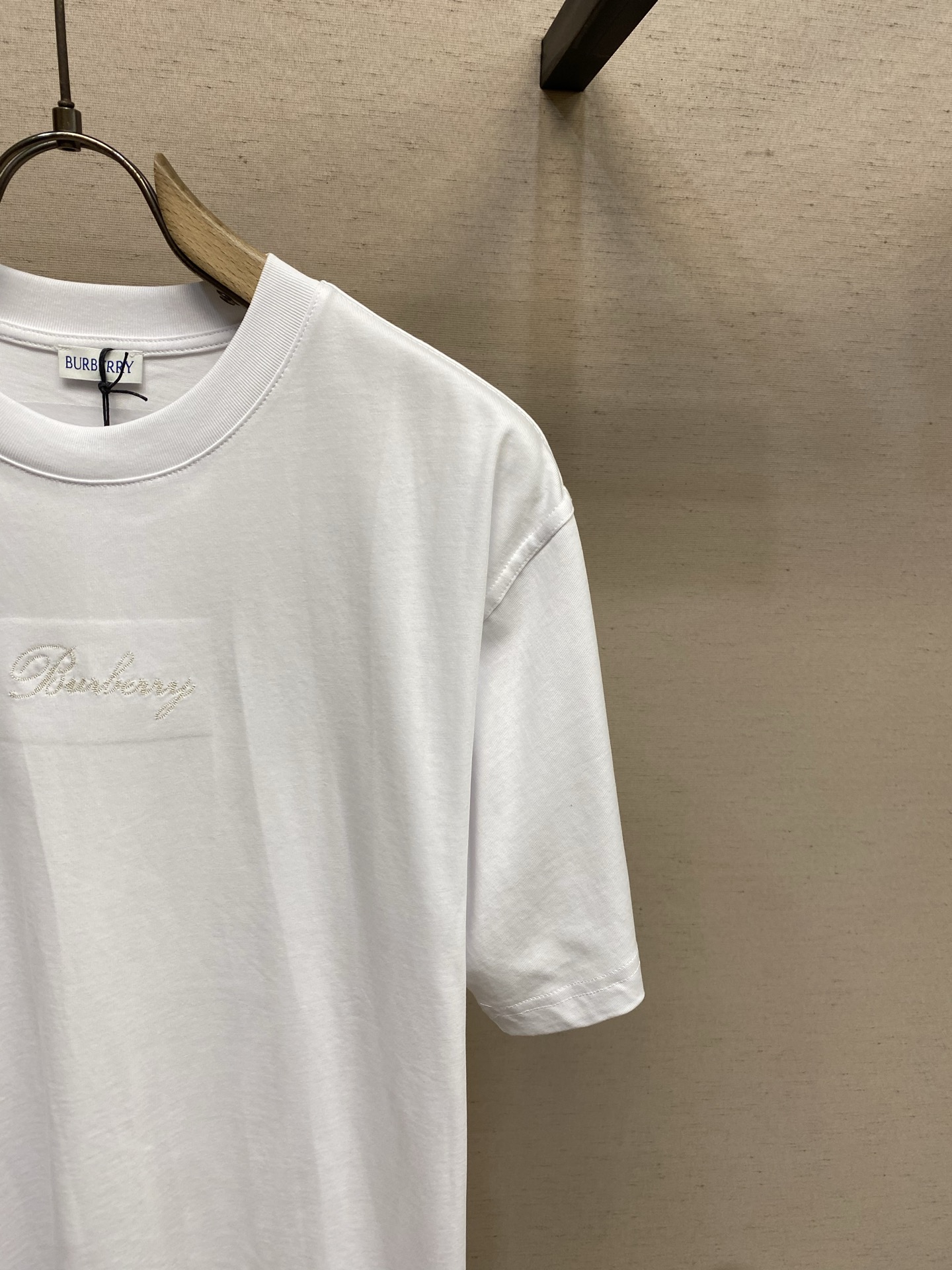 🌟🌟BBR Burberry男士短袖T恤， 柔软透气，夏天穿超舒服!背部草书Logo+格纹刺绣，细节满分