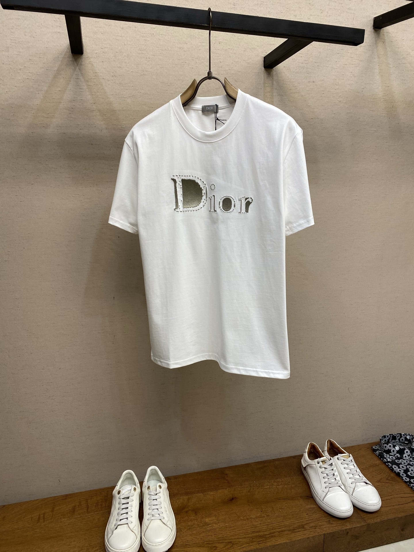 디올 로고 자수 코튼 반팔 티셔츠 1447 Dior T Shirt