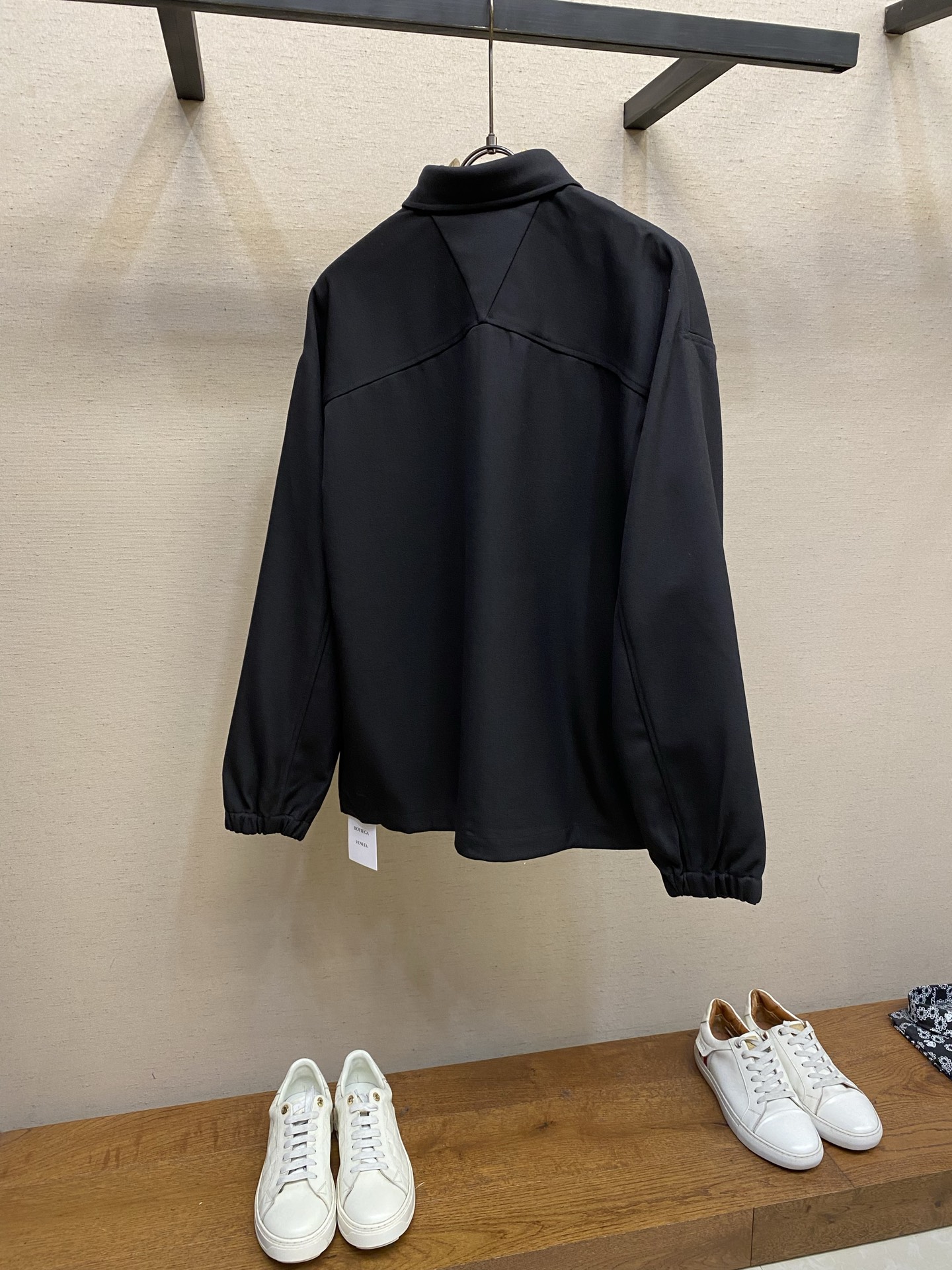 🌟🌟 Bottega Veneta 春装新款 重磅羊毛混纺衬衫外套 定做编织网格扣子 三角口袋饰 背面经
