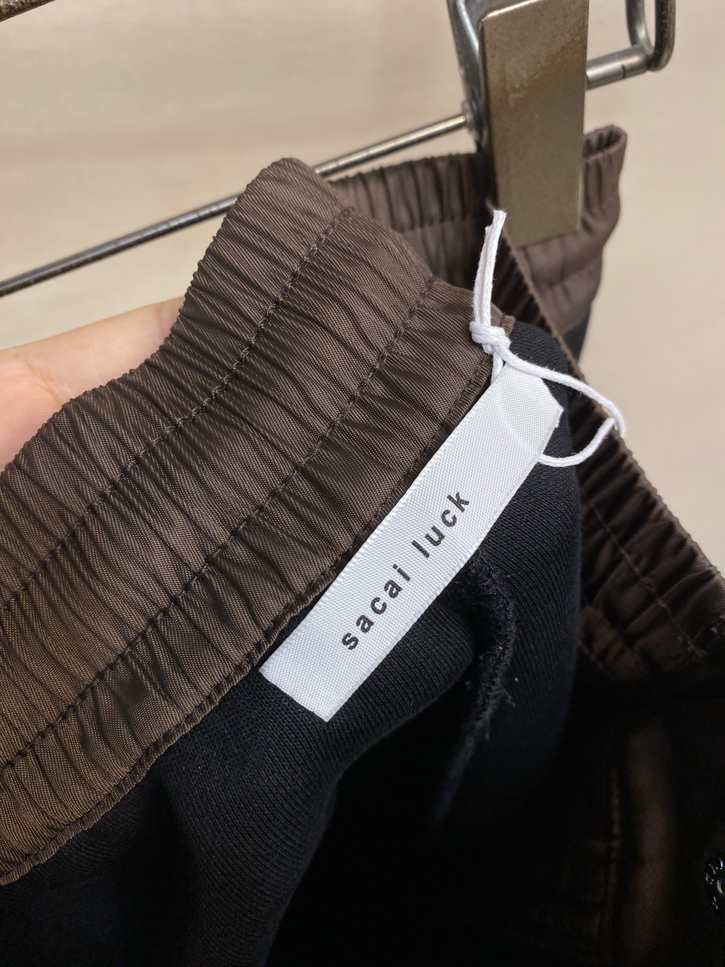 🌟🌟 Sacai Drawstring Wide-Leg Trousers 解构拼接撞色系绳3D裁剪弯刀