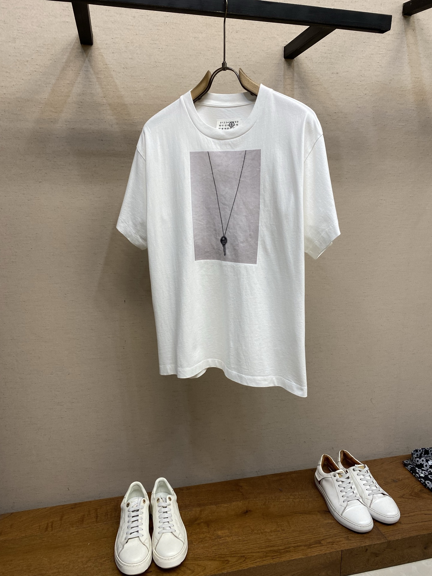 마르지엘라 프린트 코튼 반팔 티셔츠 남녀공용 2011 Maison Margiela T Shirt