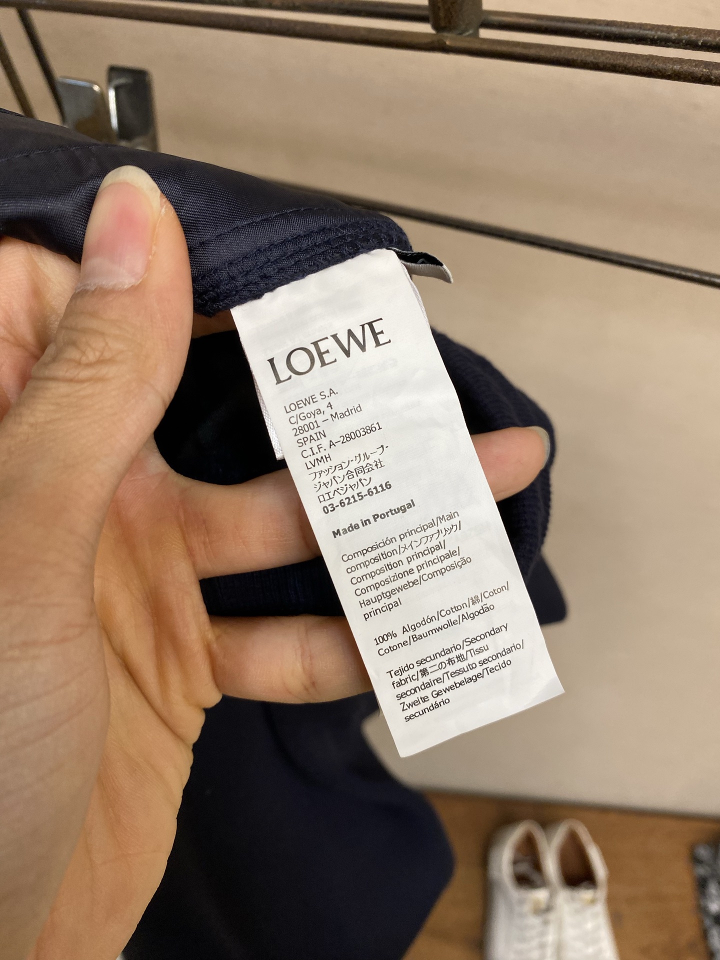 。（裤子）🌟🌟Loewe 罗意威 SS26 早春新品 撞色搭配标识刺绣直筒休闲长裤尺码：S-XL