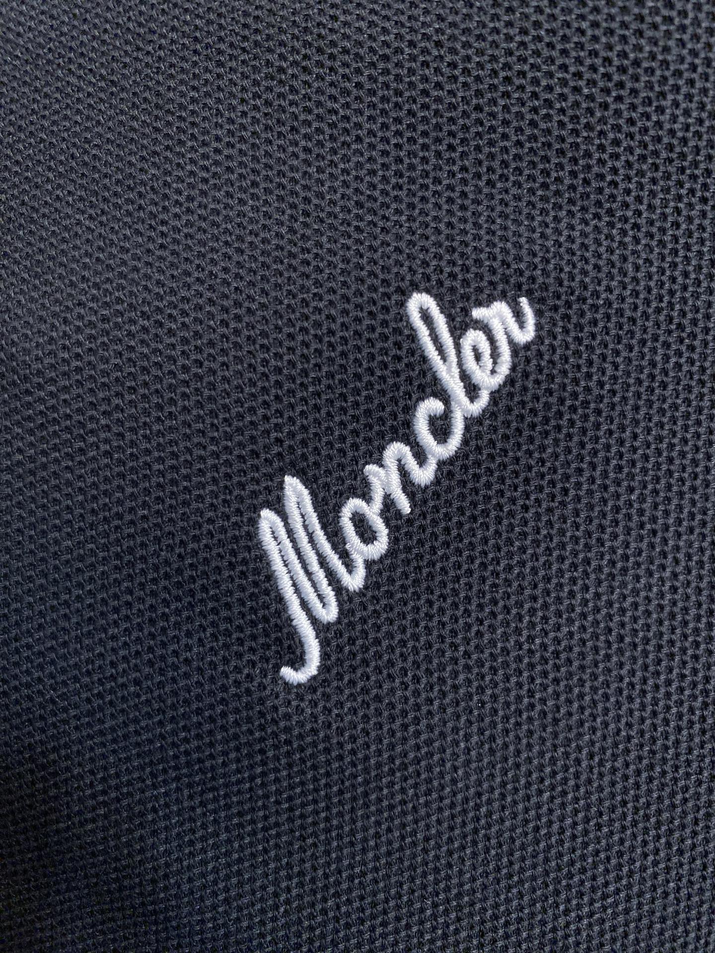 🌟🌟Moncler 刺绣标识短袖休闲POLO衫 正品3500购入开发 100%精梳棉六棱珠地布220克 