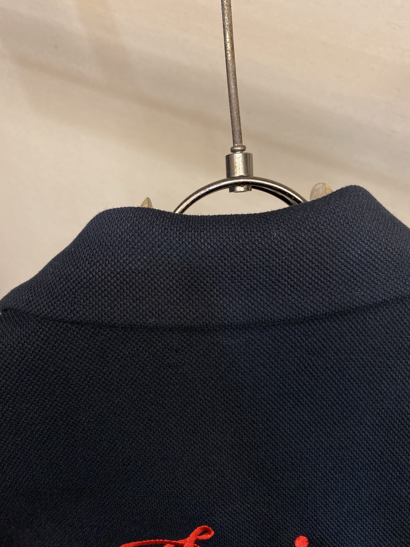 🌟🌟AMIRI 春夏新款高质量珠地棉Polo衫短袖 撞色重工刺绣logo 尺码：S-XL