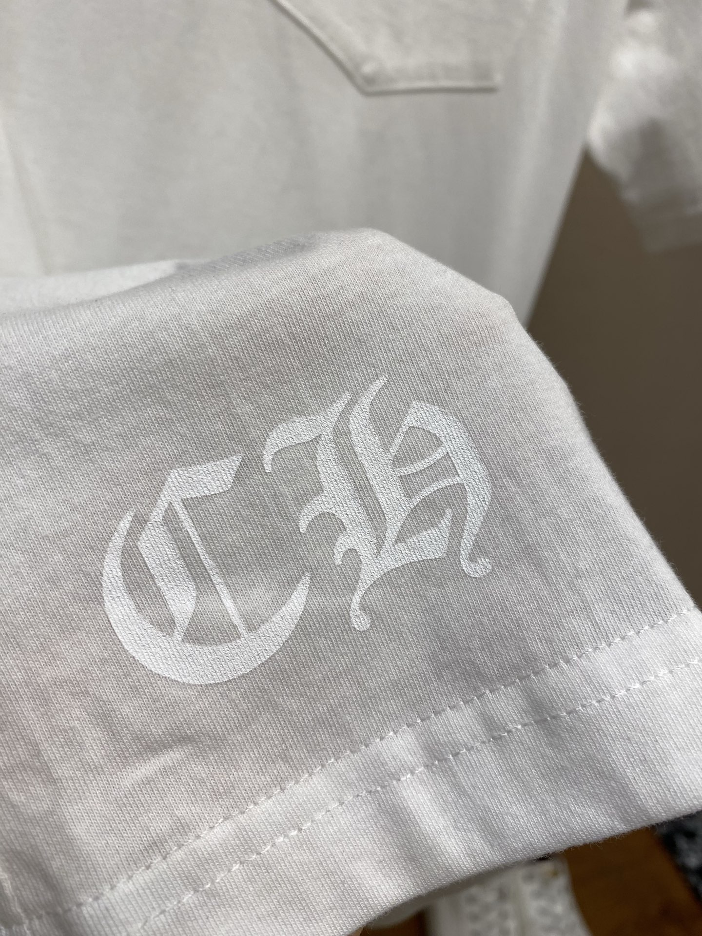 🌟🌟 Chrome Hearts ，26SS图案印花圆领短袖 正品4900购入开发 21支爽滑平纹布18