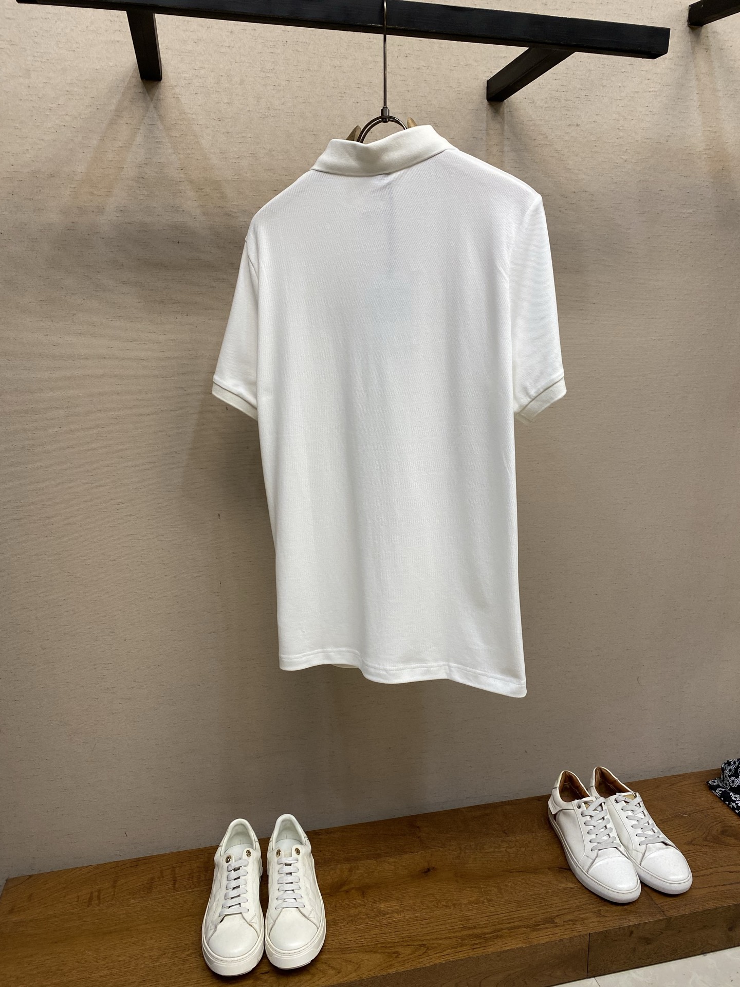 🌟🌟Moncler ，标识贴片棉质珠地POLO衫 正品3950购入开发 40支100%精梳棉珠地面料22