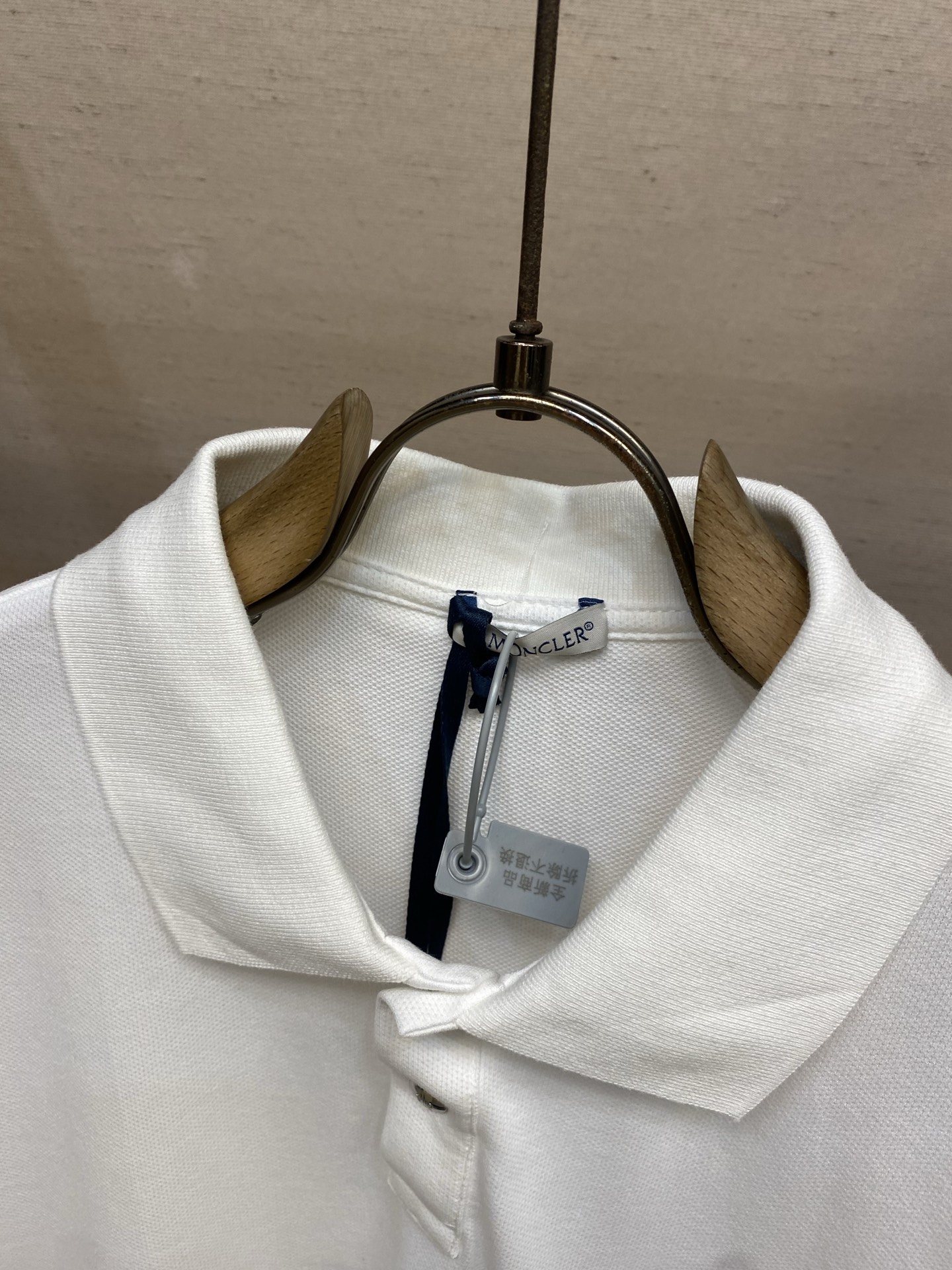 🌟🌟Moncler ，标识贴片棉质珠地POLO衫 正品3950购入开发 40支100%精梳棉珠地面料22
