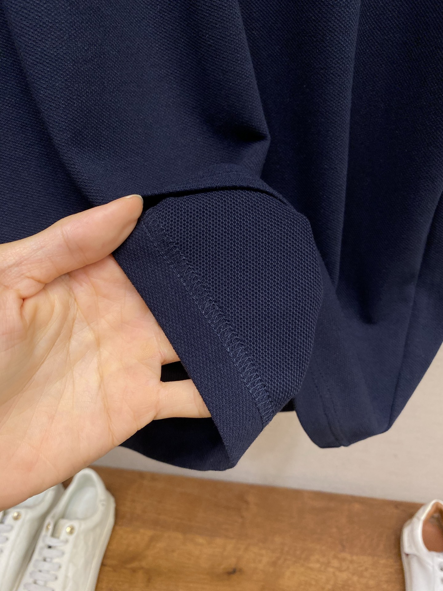 🌟🌟Moncler ，标识贴片棉质珠地POLO衫 正品3950购入开发 40支100%精梳棉珠地面料22