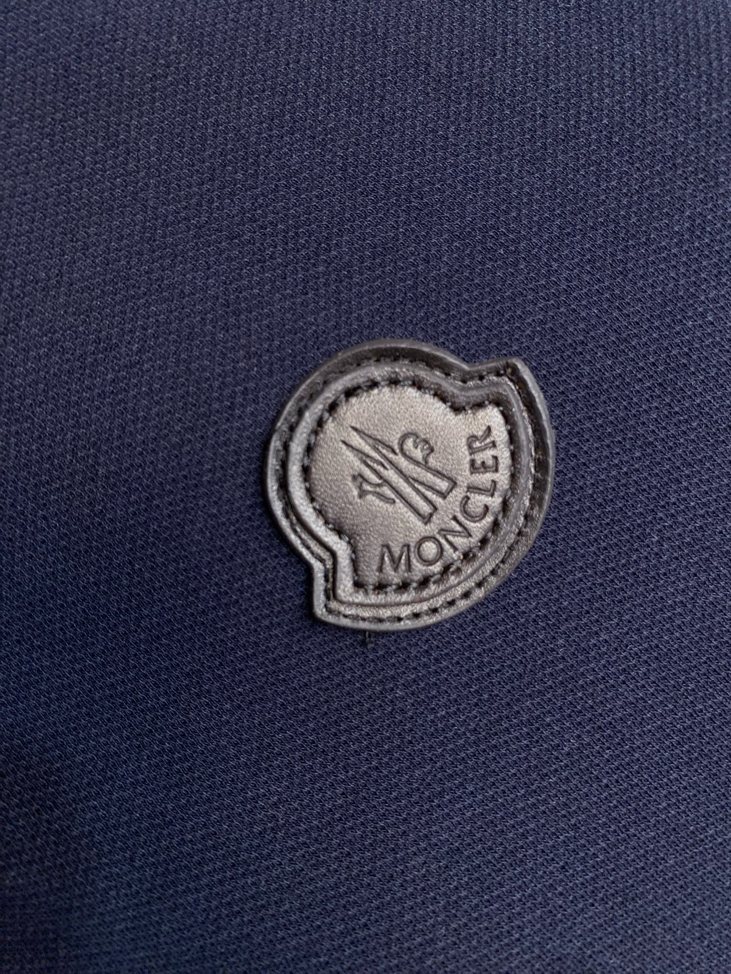 🌟🌟Moncler ，标识贴片棉质珠地POLO衫 正品3950购入开发 40支100%精梳棉珠地面料22